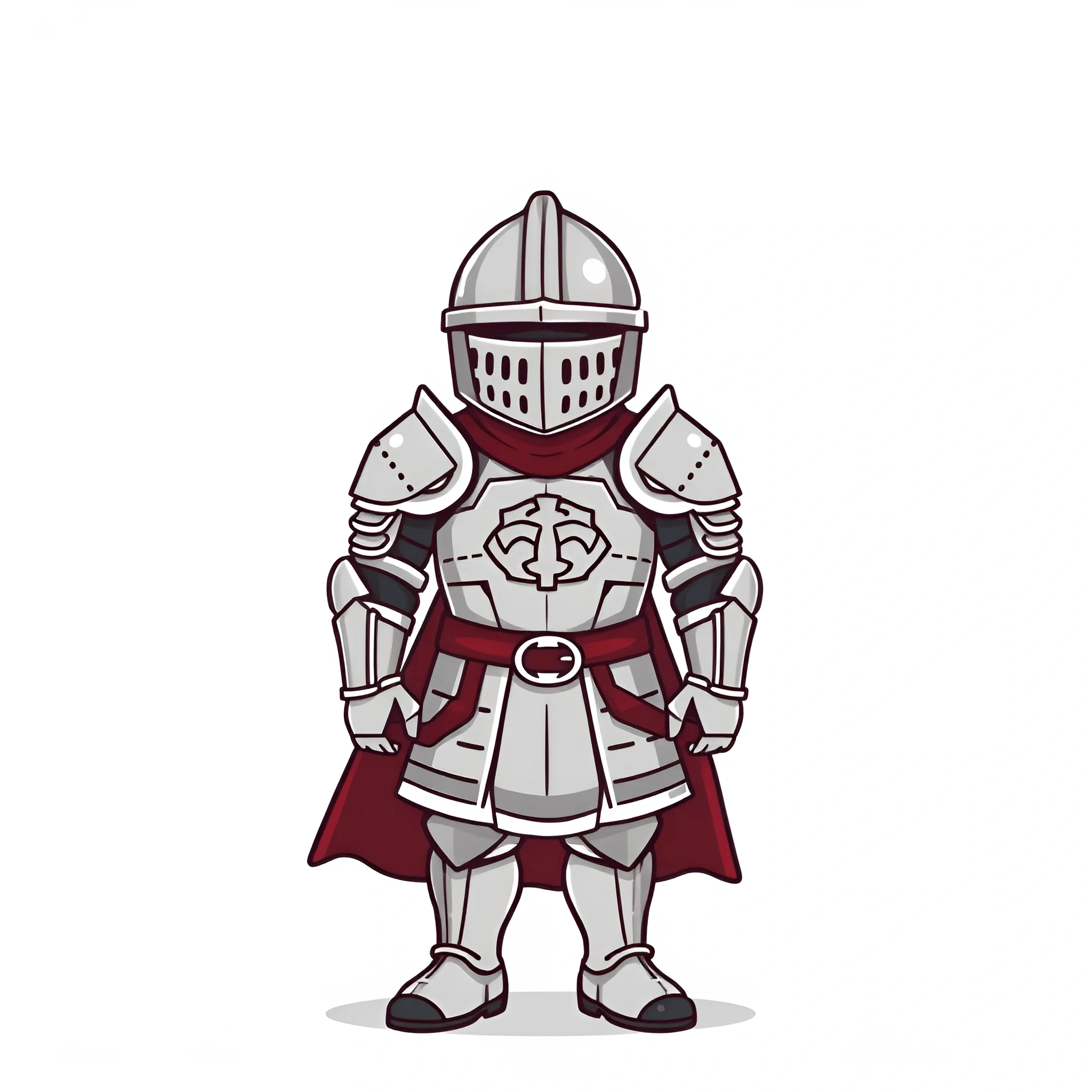 Medieval Knight in Full Armor Illustration - Free Download - AI Scribbles