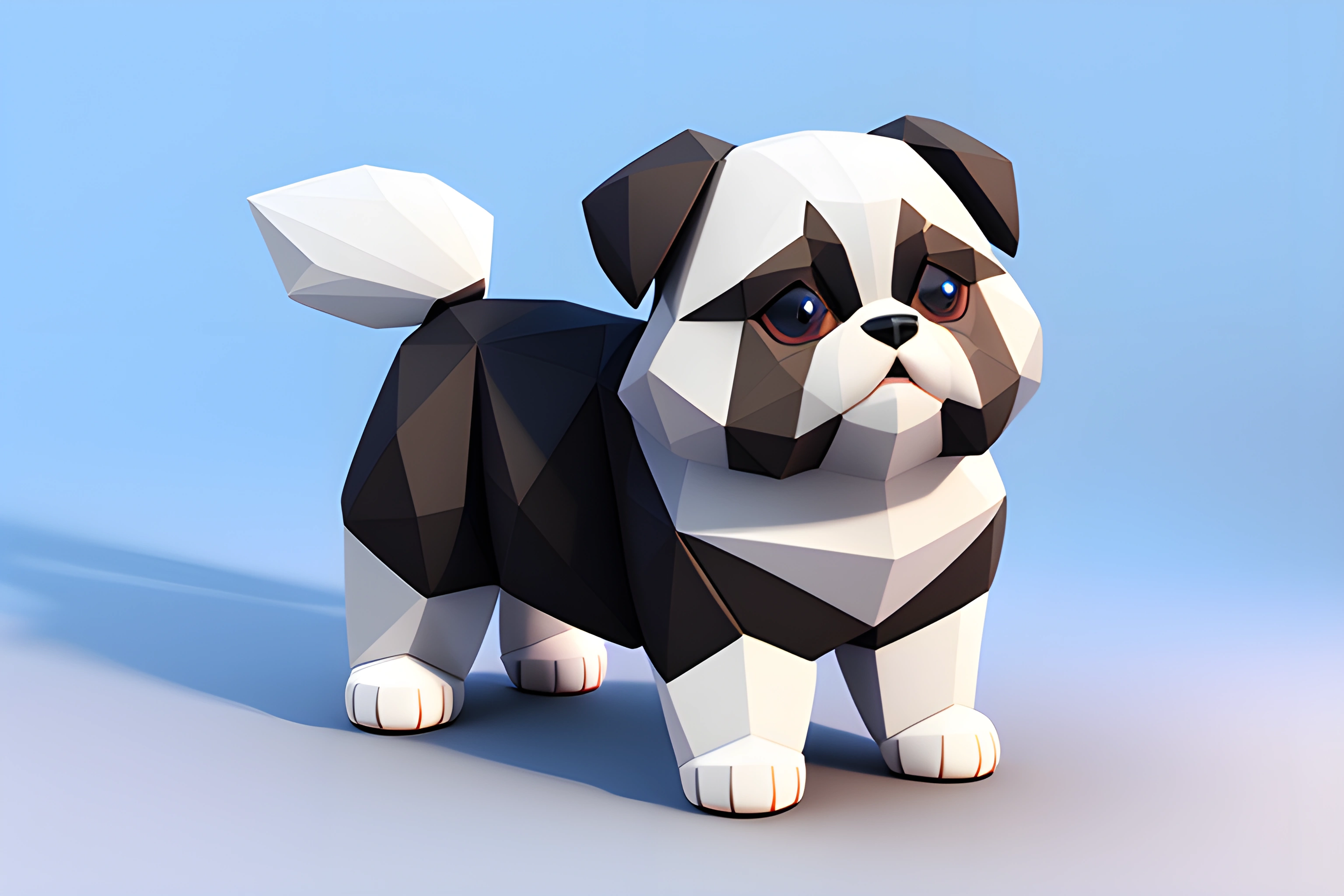 Poly Dogs Low Poly Dog Statue - Free Download - AI Scribbles