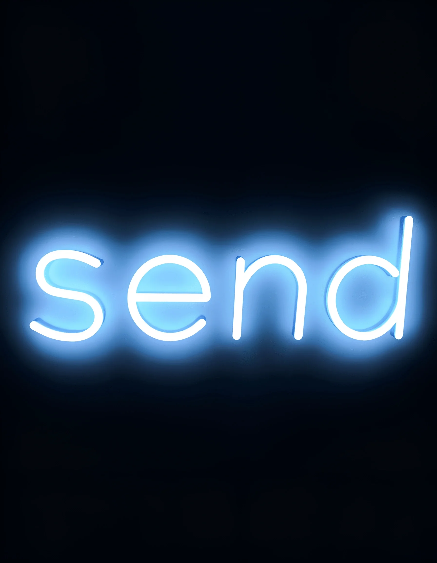Choose Send Sign Neon Send Sign - Free Download - AI Scribbles