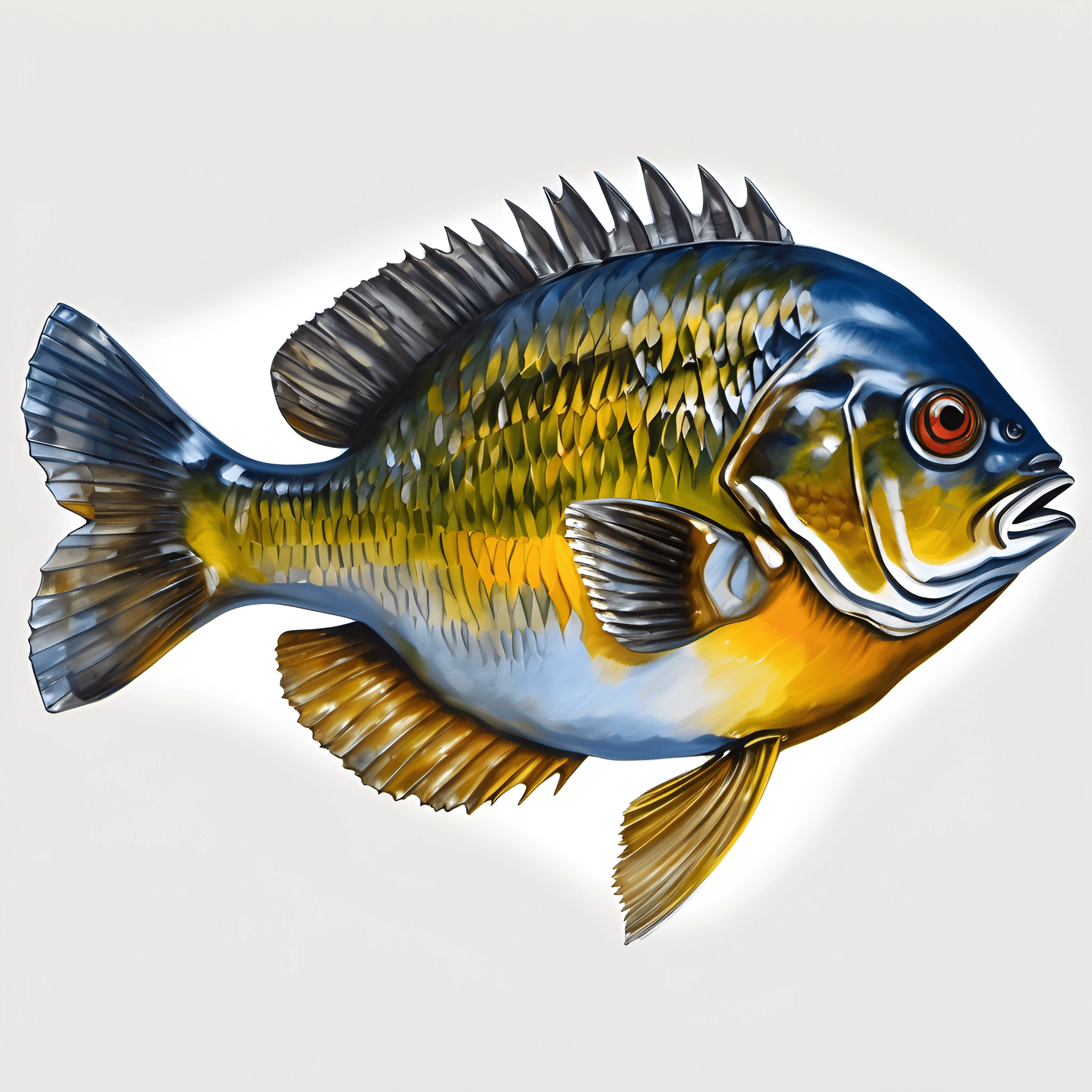 Fish Drawing Digital Realistic Digital Painting of a Fish - Free Download - AI Scribbles