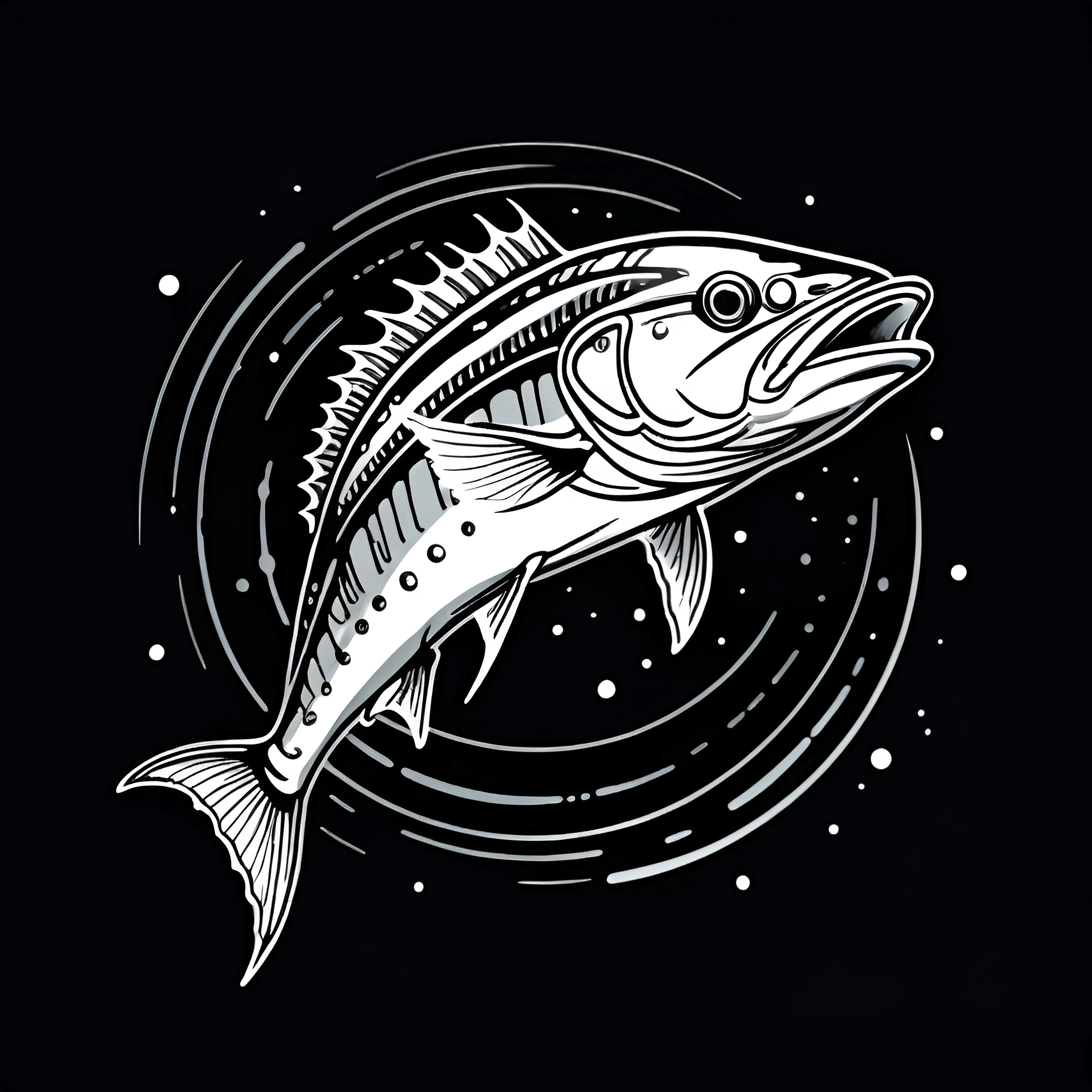 Stylized Fish Illustration - Free Download - AI Scribbles