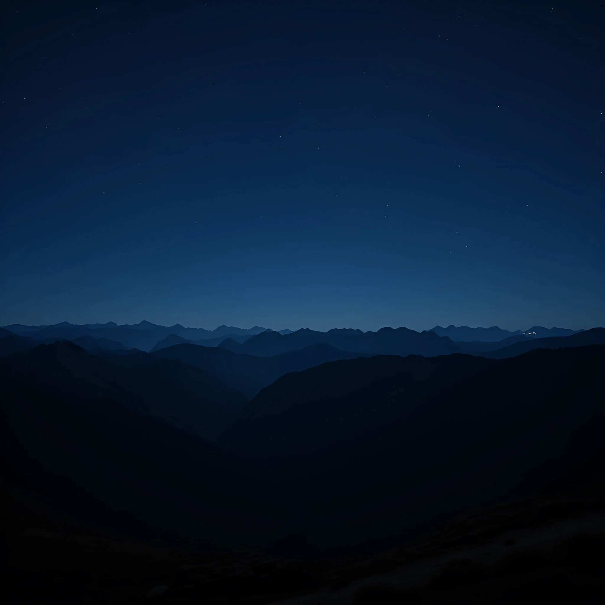 Mountain Silhouettes Under Starry Night Sky - Free Download - AI Scribbles