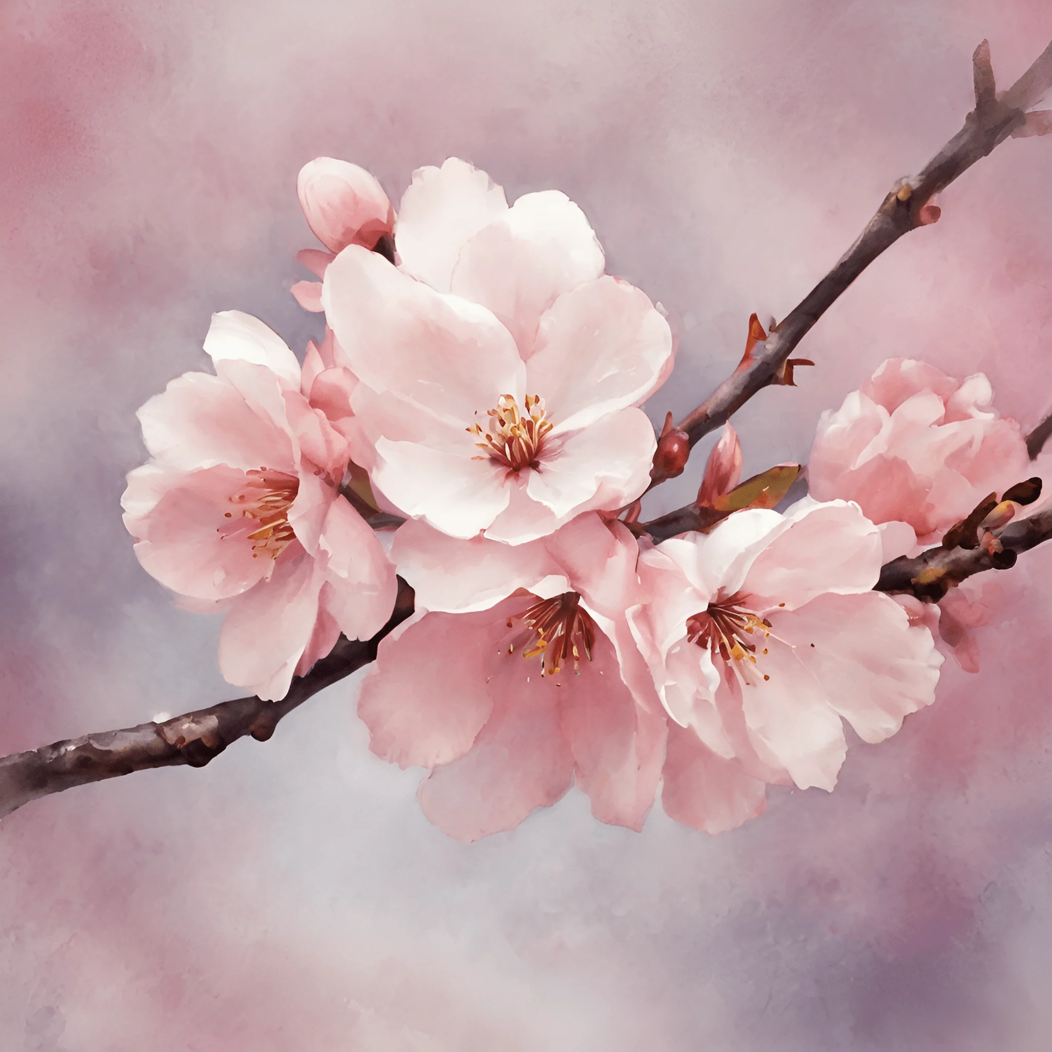 Blooming Cherry Blossoms - Free Download - AI Scribbles