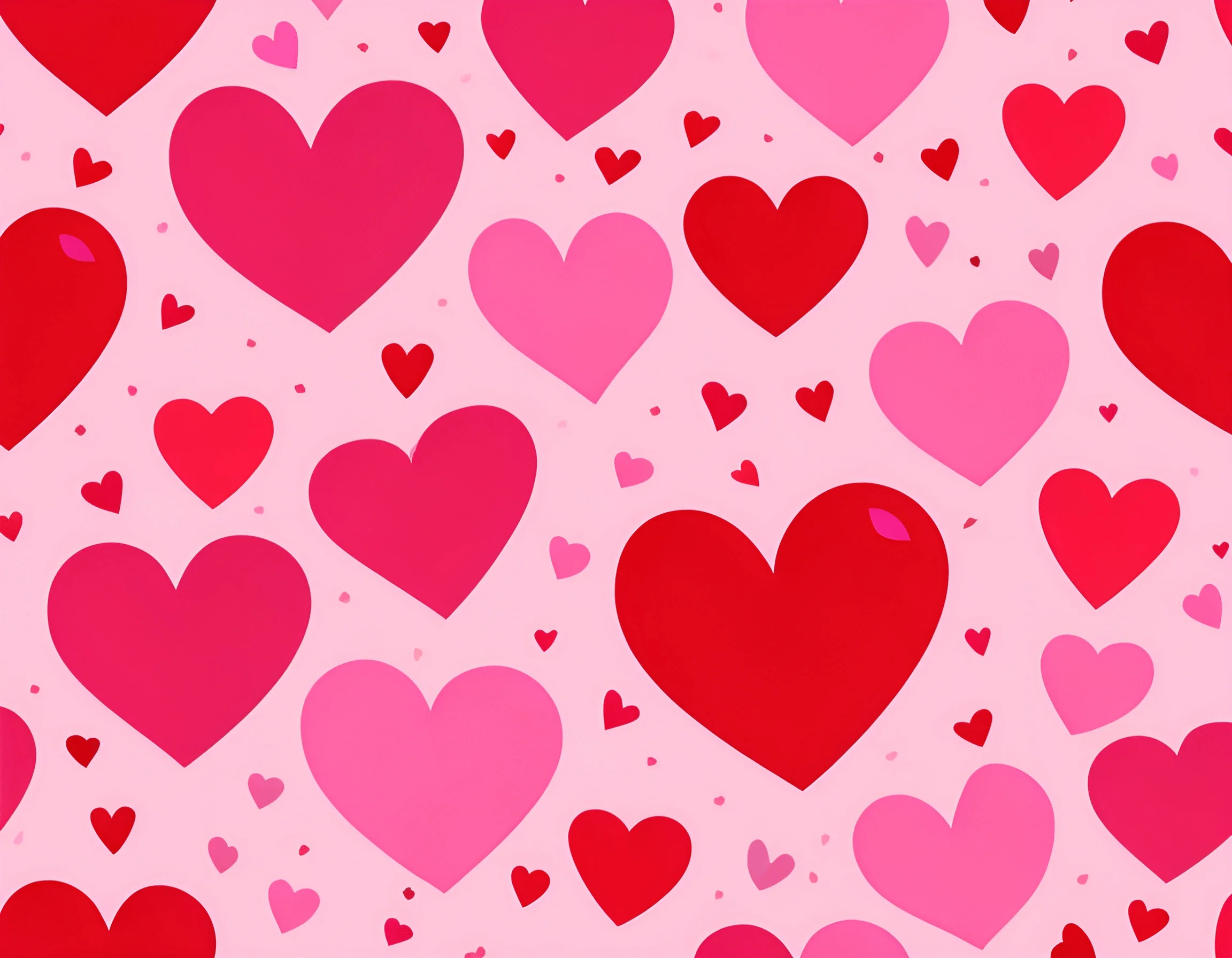 Heart Pattern Background Colorful Hearts Pattern Background - Free Download - AI Scribbles