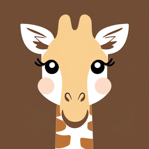 a giraffe with a brown background and a brown background