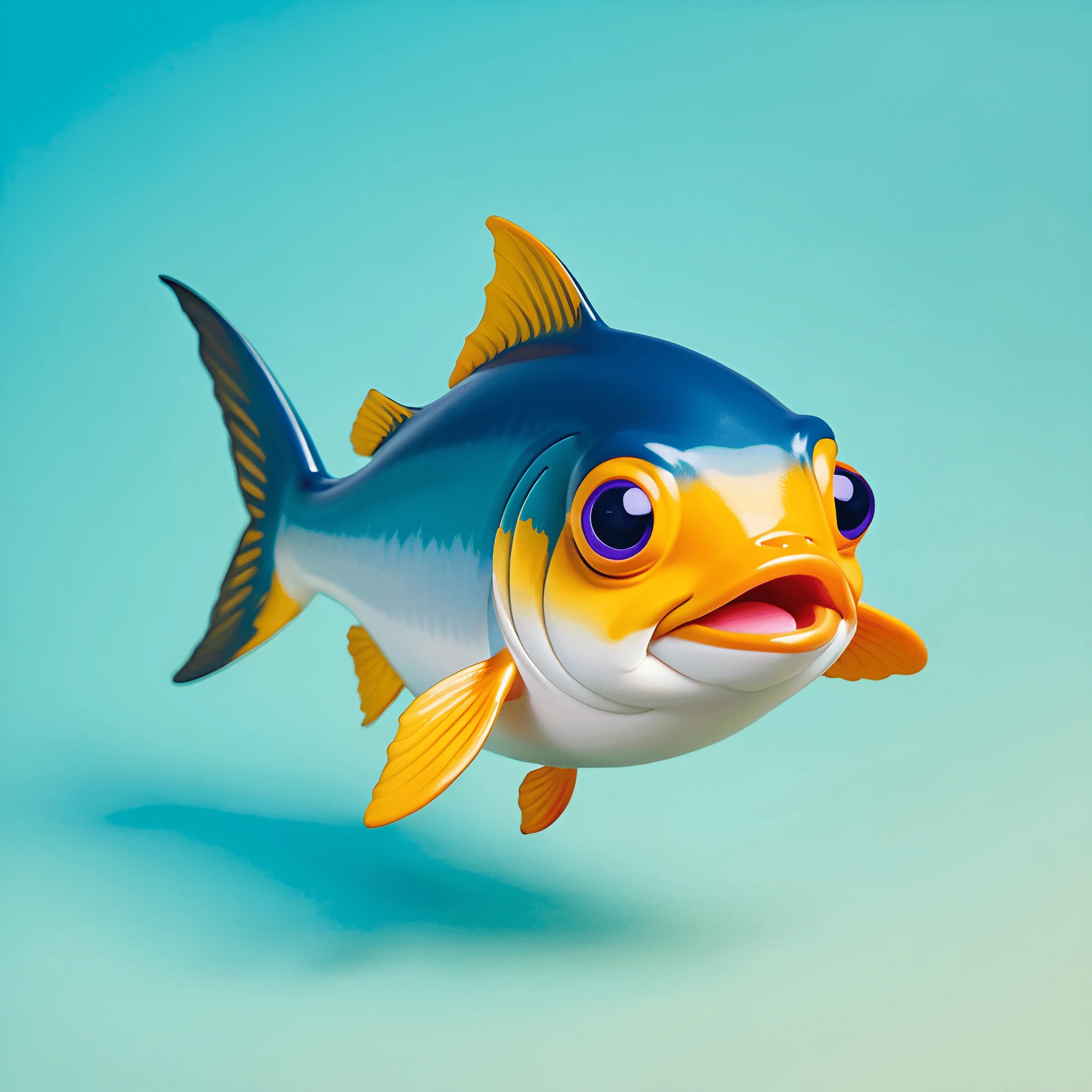 Colorful Cartoon Fish Illustration - Free Download - AI Scribbles