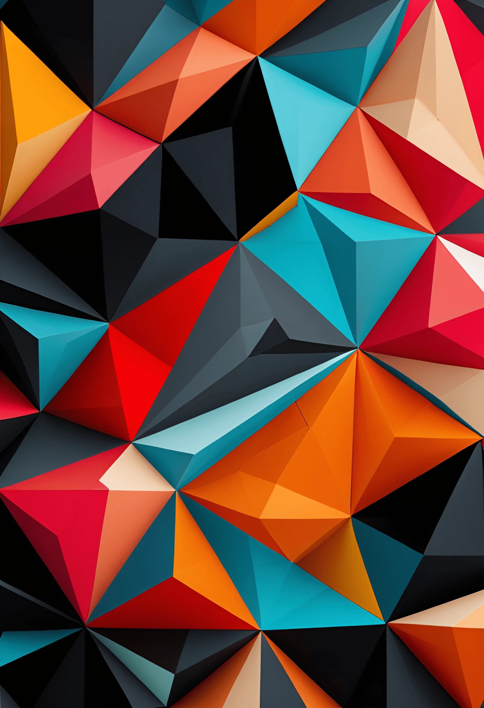 Pyraid Shape Pattern Colorful 3D Geometric Pyramid Pattern - Free Download - AI Scribbles