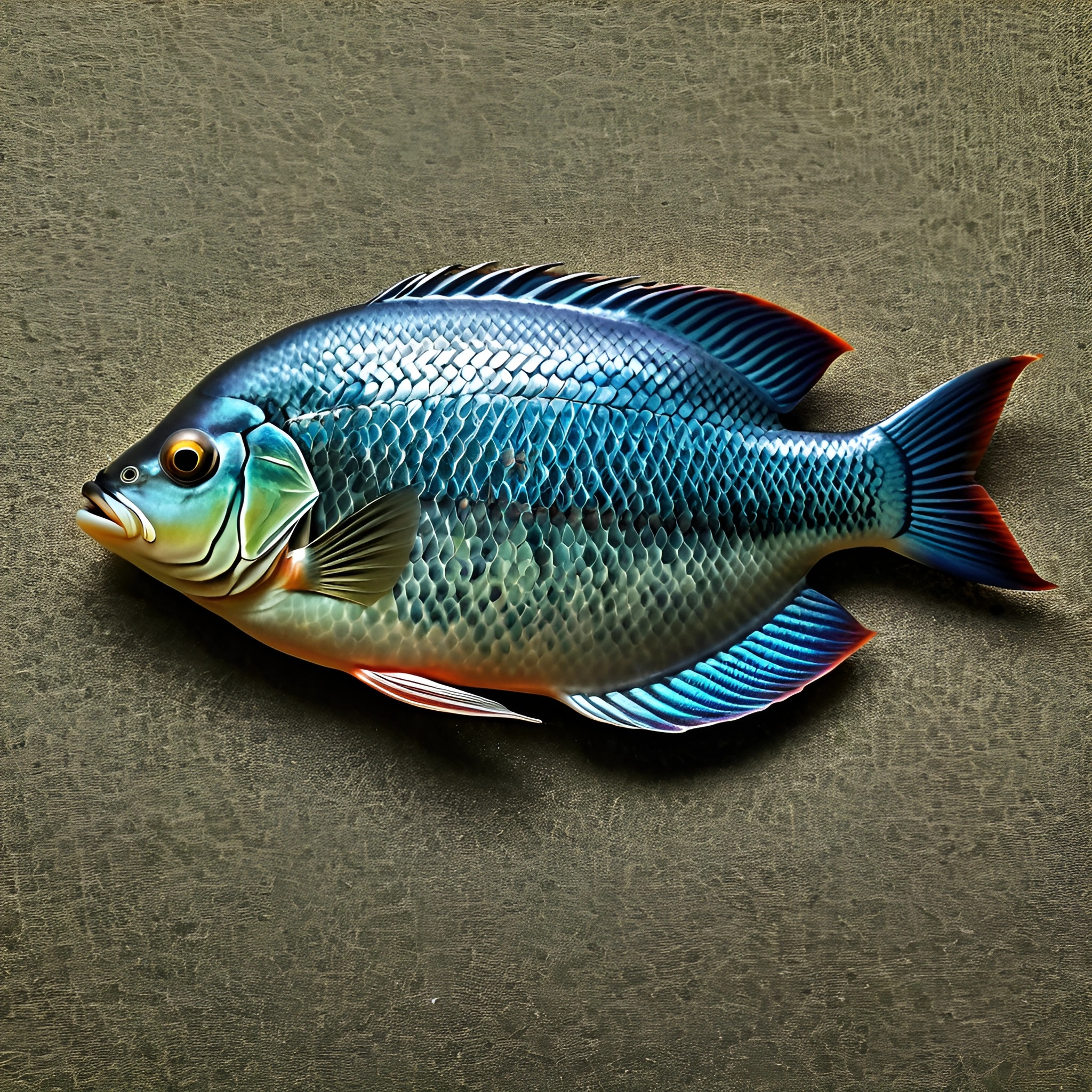 Edit Fish Realistic Realistic Illustration of a Blue Fish - Free Download - AI Scribbles