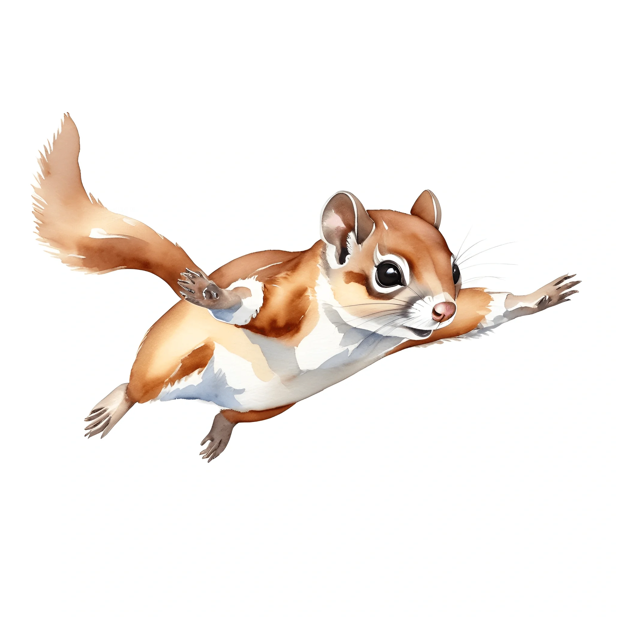 Flying Squirrel Graphics Flying Squirrel Illustration - Free Download - AI Scribbles