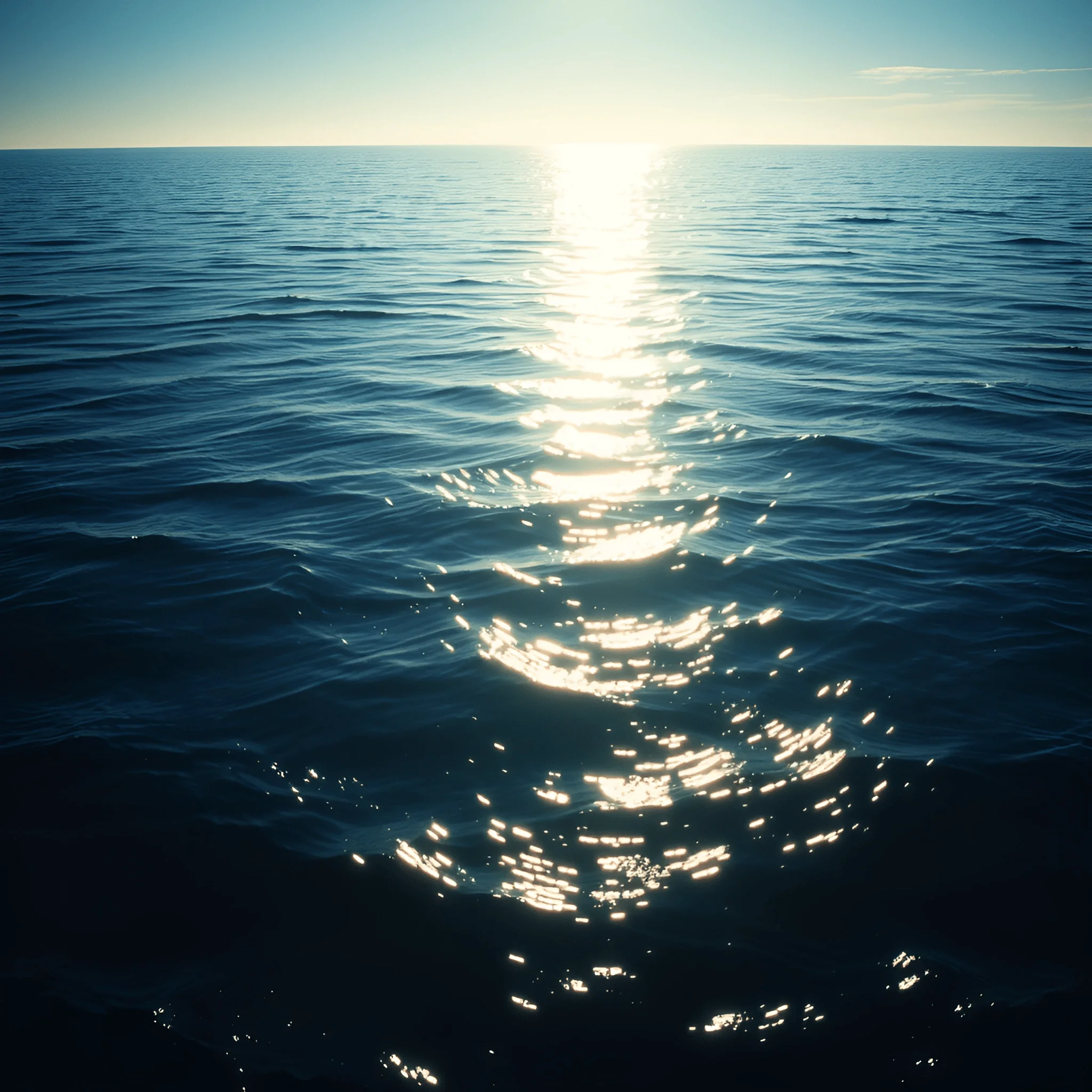 Reflective Ocean Sunlight Reflection on Ocean Surface - Free Download - AI Scribbles