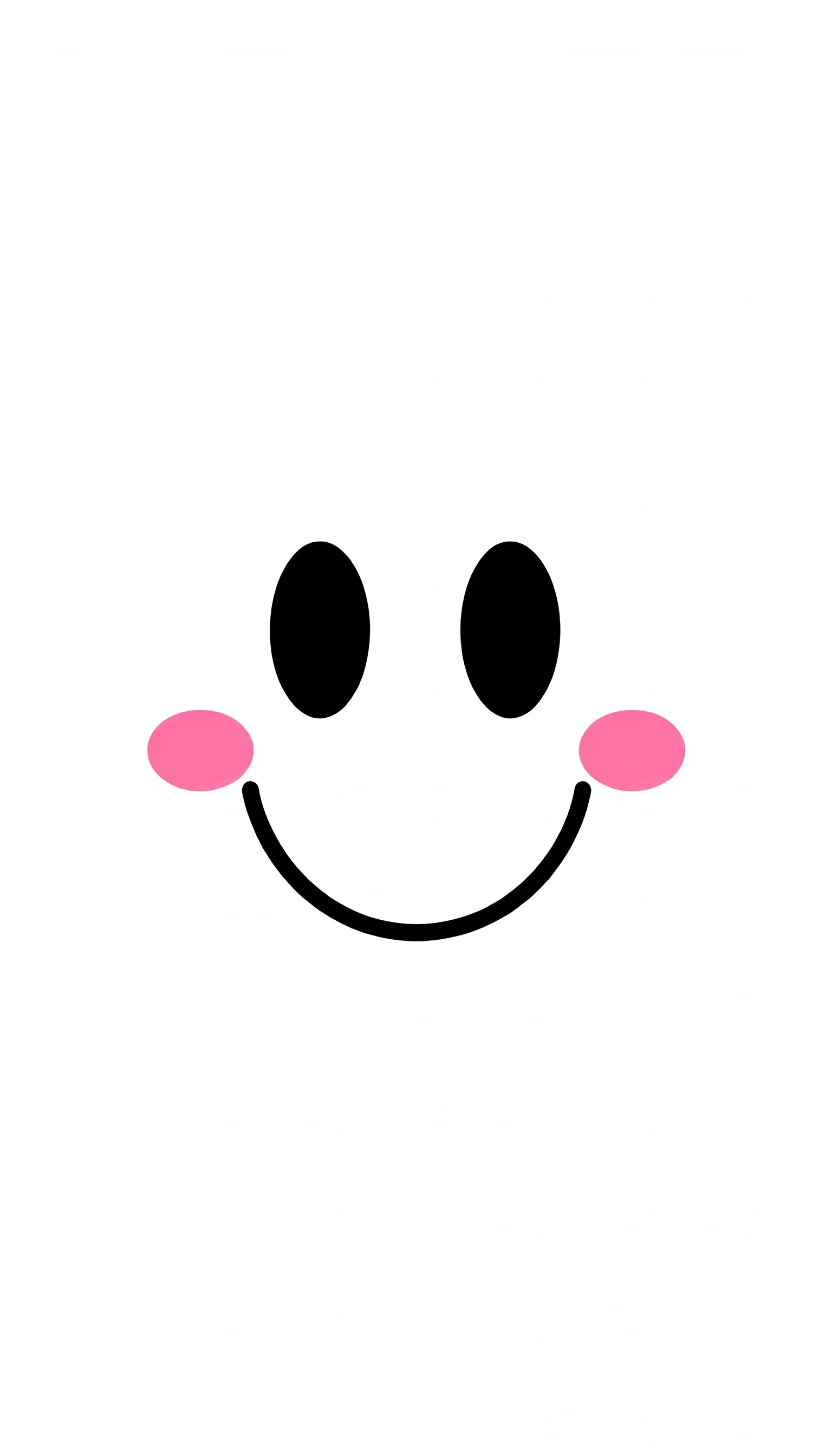 Pink Cheeks Icon Minimalist Smiling Face Icon with Pink Cheeks - Free Download - AI ...