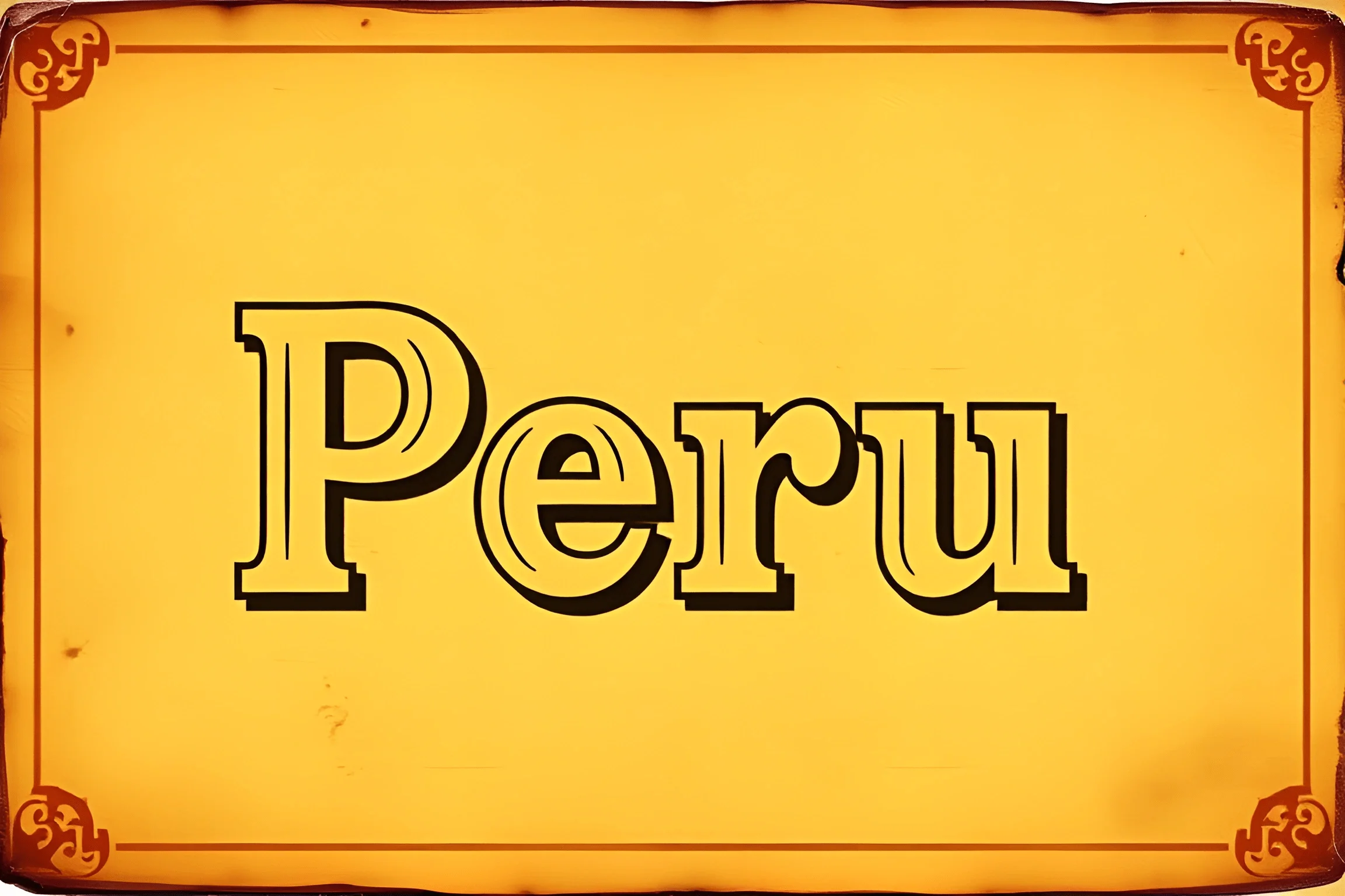 Puru Sign Vintage Peru Sign Design - Free Download - AI Scribbles