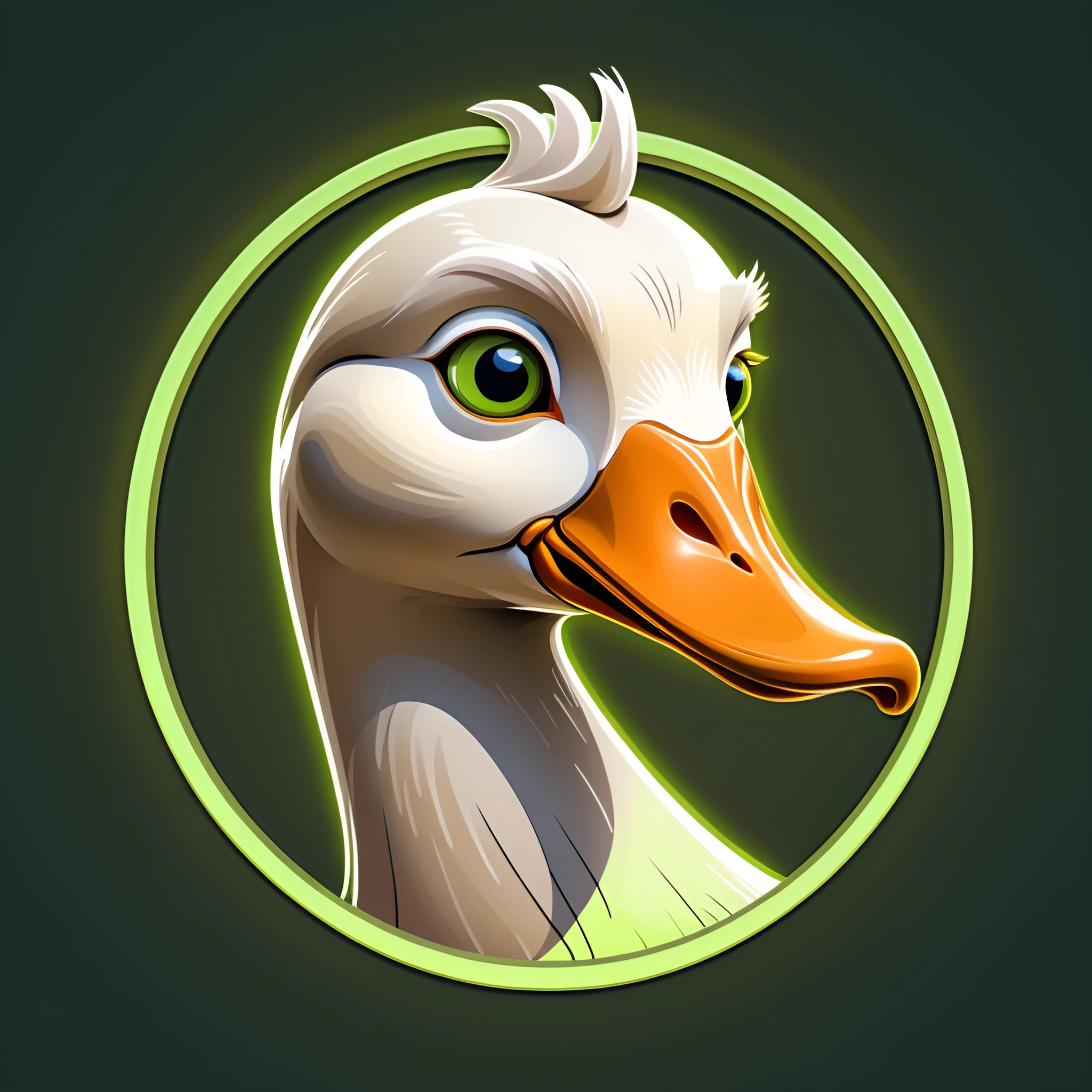 Stylized Cartoon Duck Head - Free Download - AI Scribbles