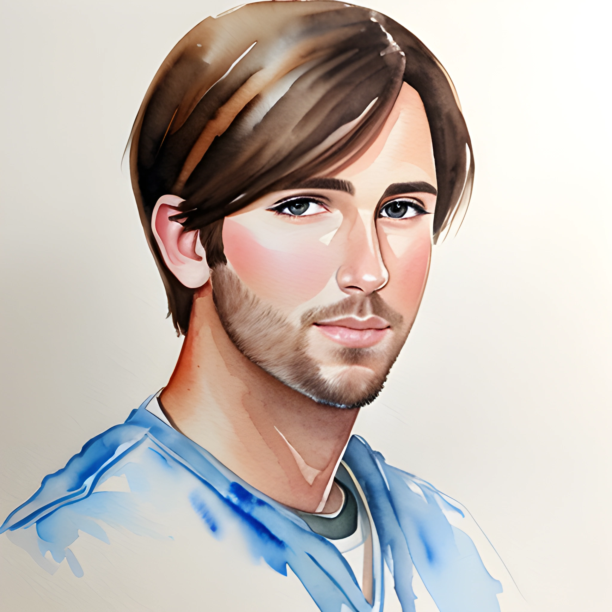 Portrait of a Young Man - Free Download - AI Scribbles