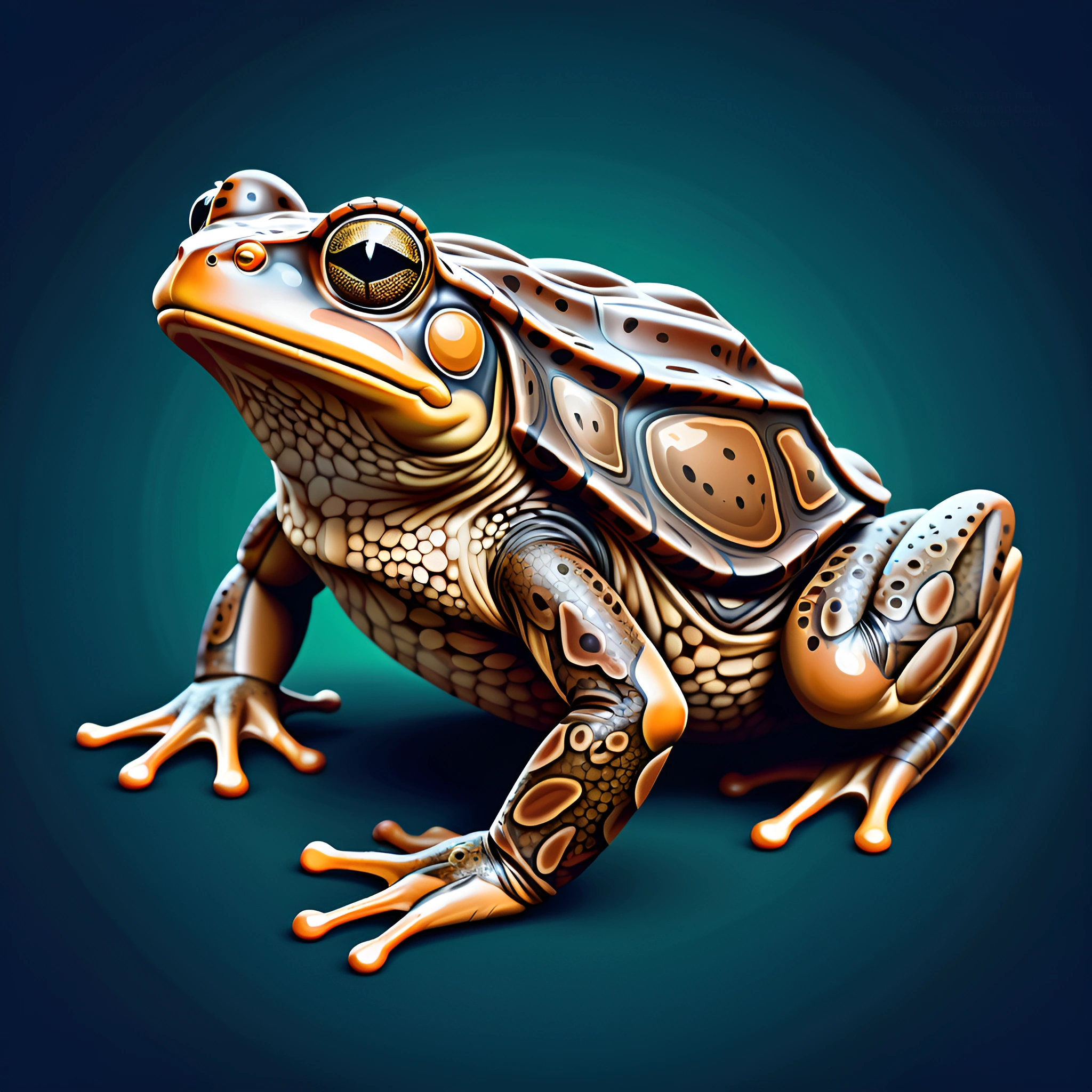 Detailed Illustration of a Stylized Frog - Free Download - AI Scribbles