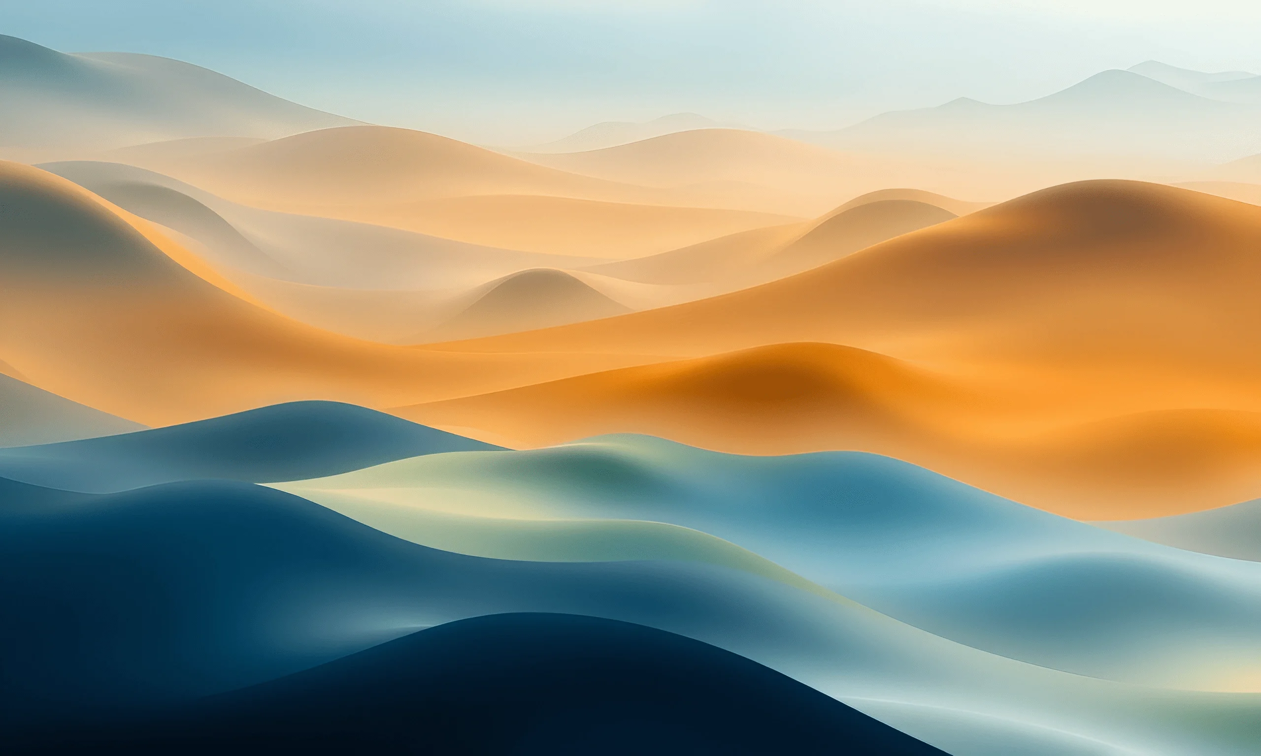 Desolate Background Gradient Abstract Gradient Desert Dunes Landscape - Free Download - AI Scribbles