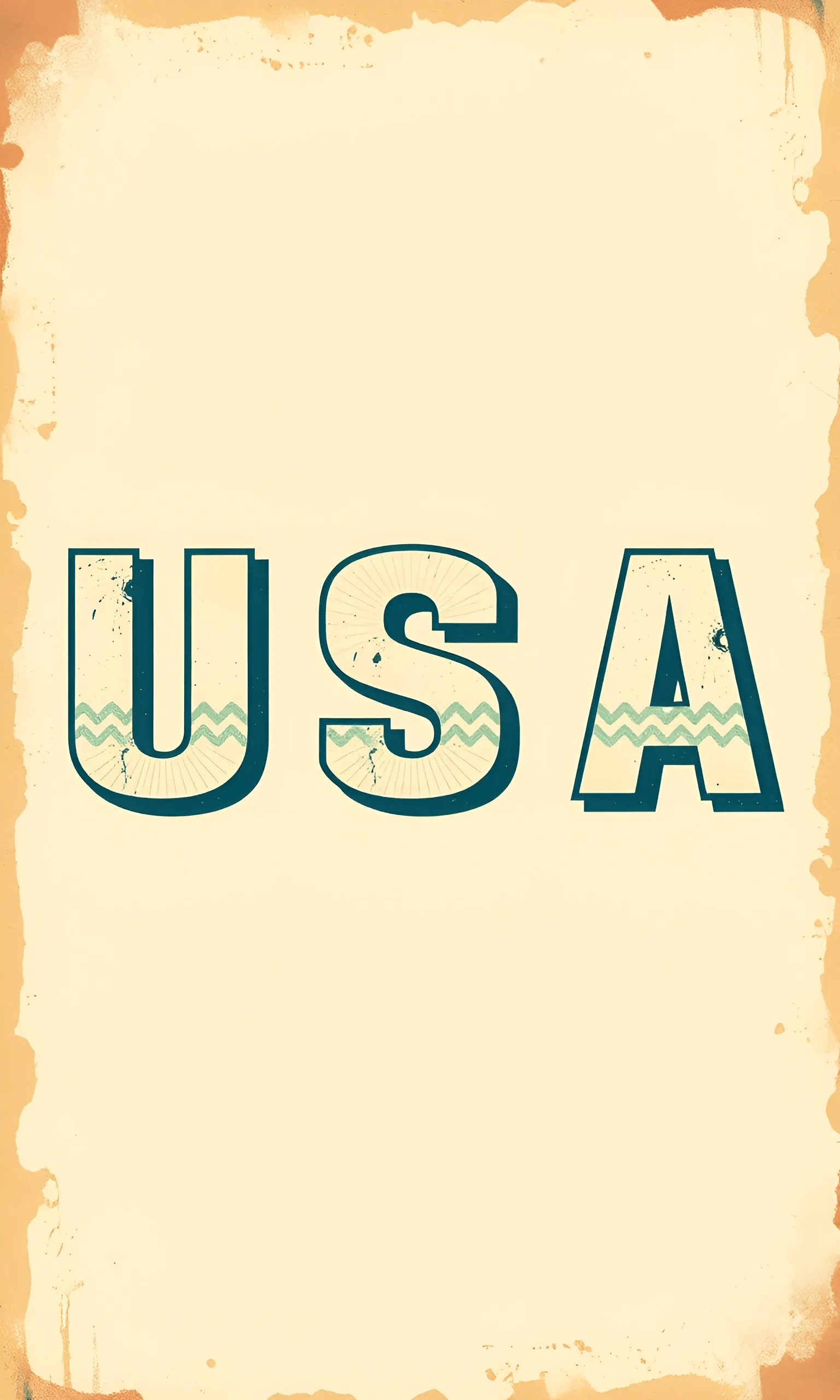Vintage USA Typography Poster - Free Download - AI Scribbles