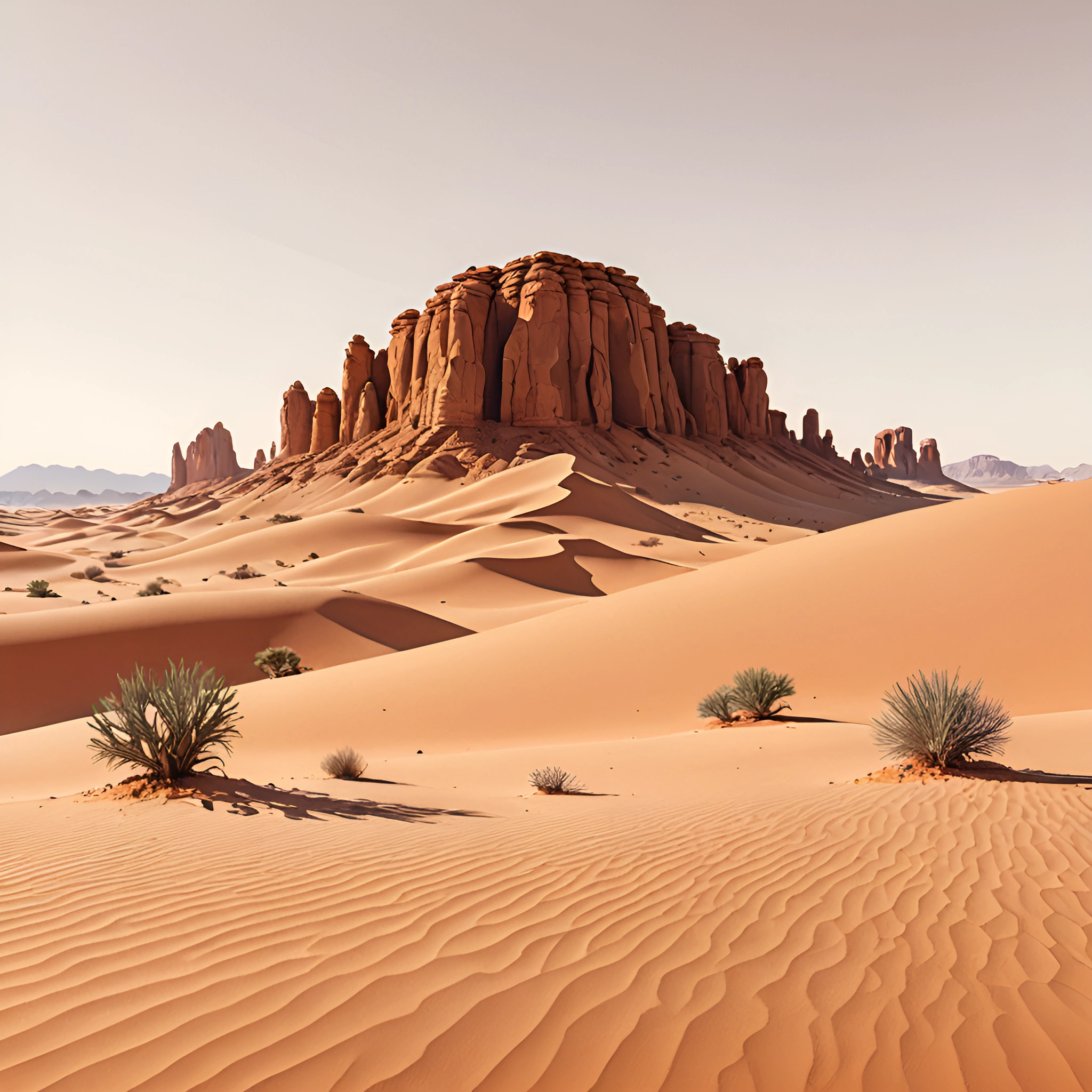 Stunning Desert Landscape with Rock Formations - Free Download - AI ...