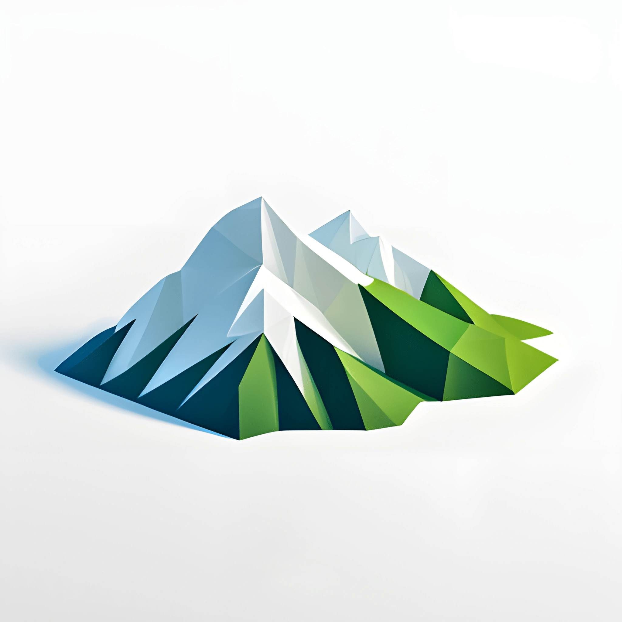 Low Poly Mountain Art - Free Download - AI Scribbles
