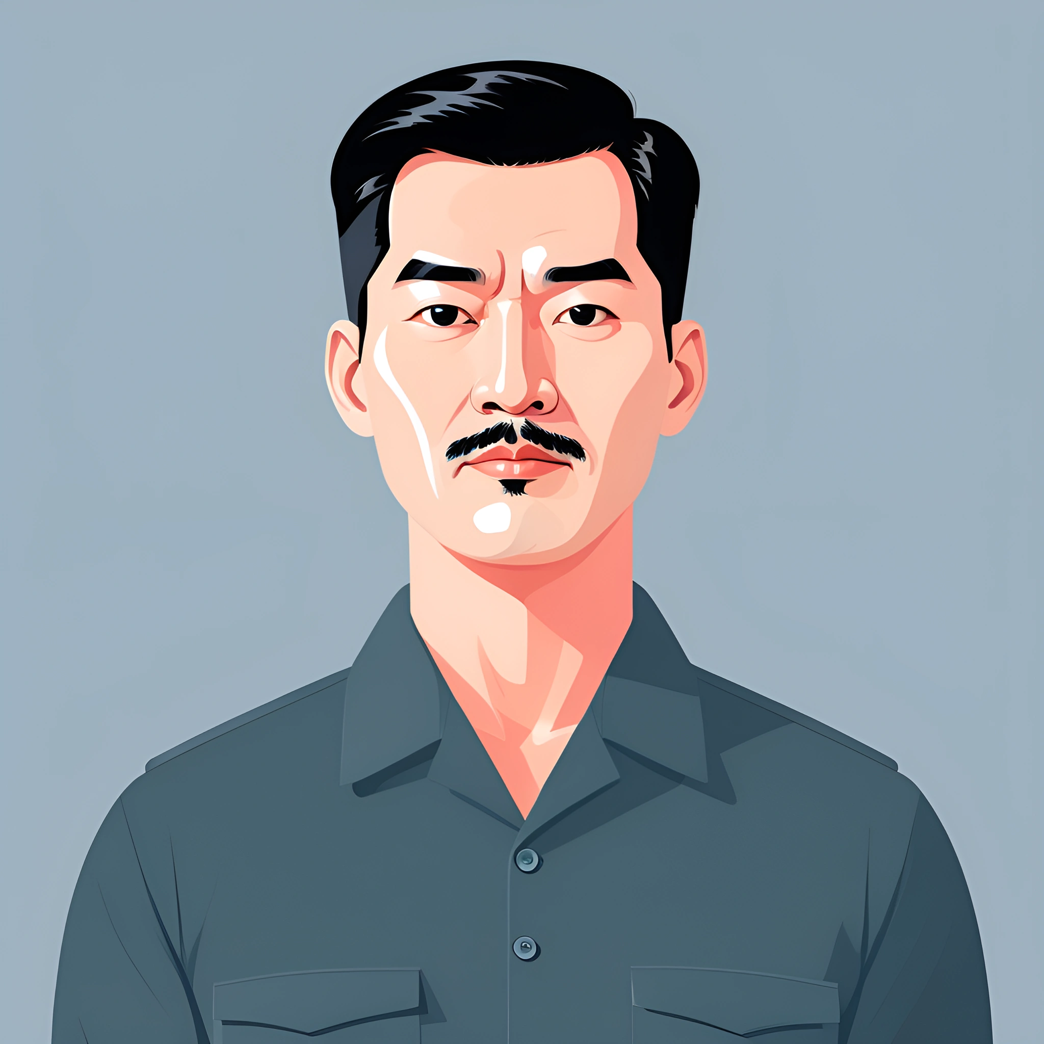 Portrait of a Man in Military Uniform - Free Download - AI Scribbles