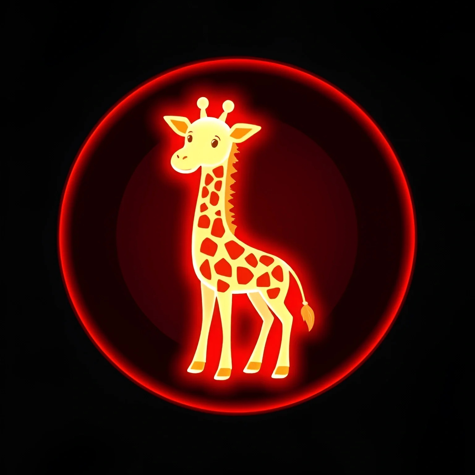 Cartoon Giraffe Icon Design - Free Download - AI Scribbles