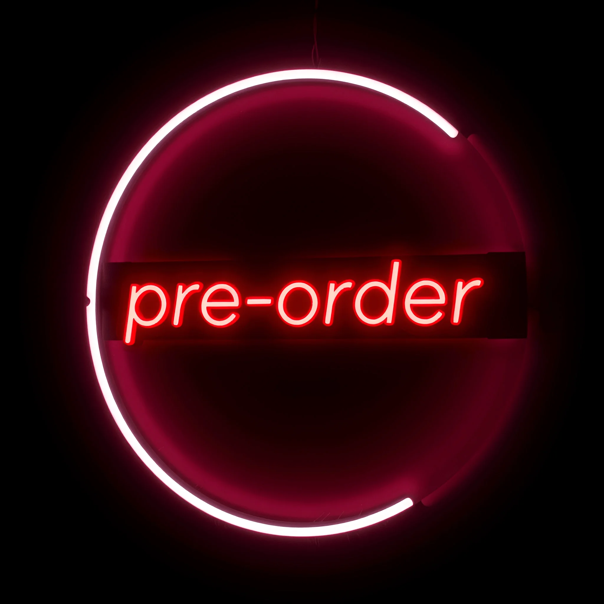 Neon Pre-Order Sign - Free Download - AI Scribbles
