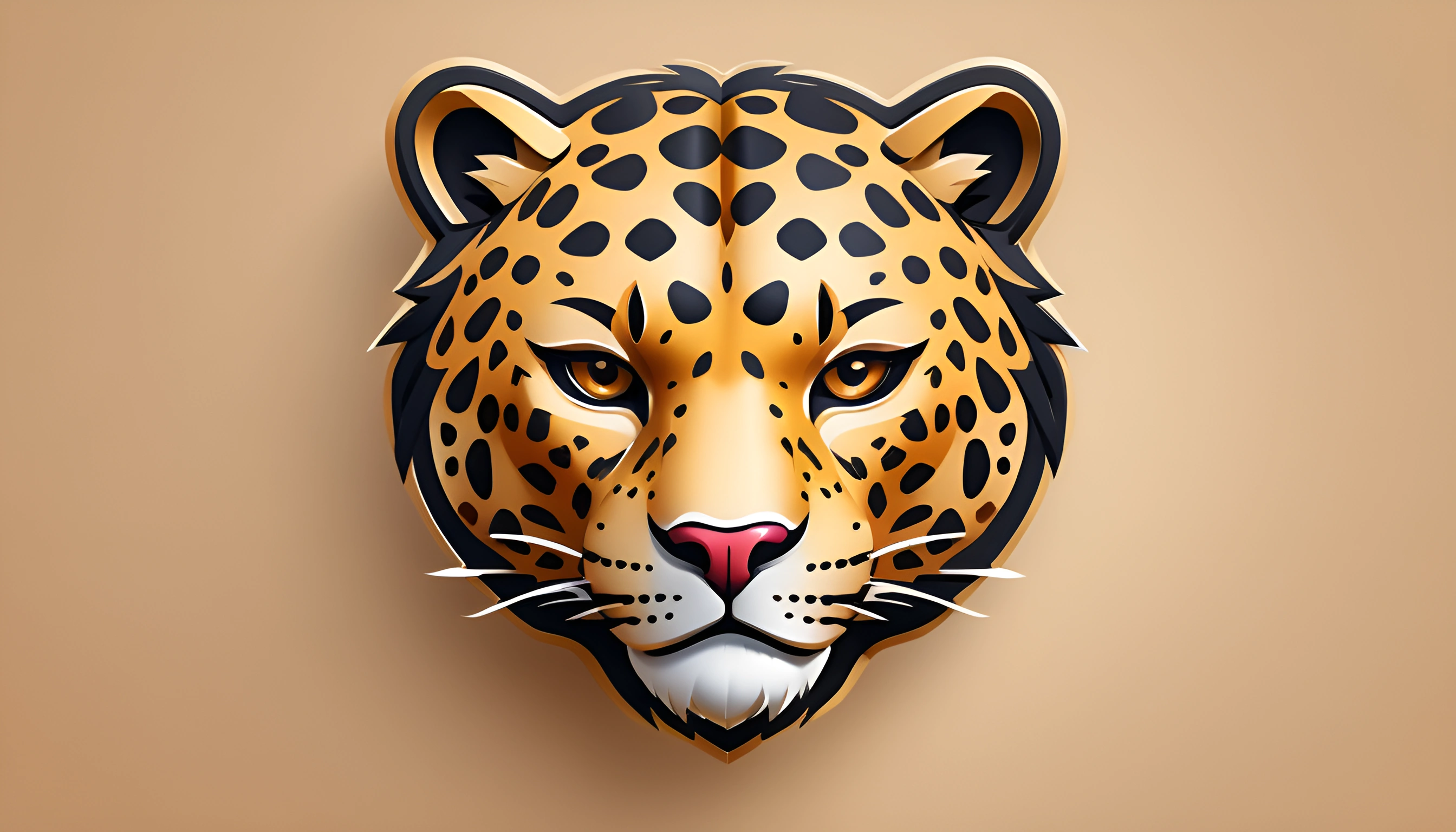 Leaopard Head Stylized Leopard Head Illustration - Free Download - AI Scribbles