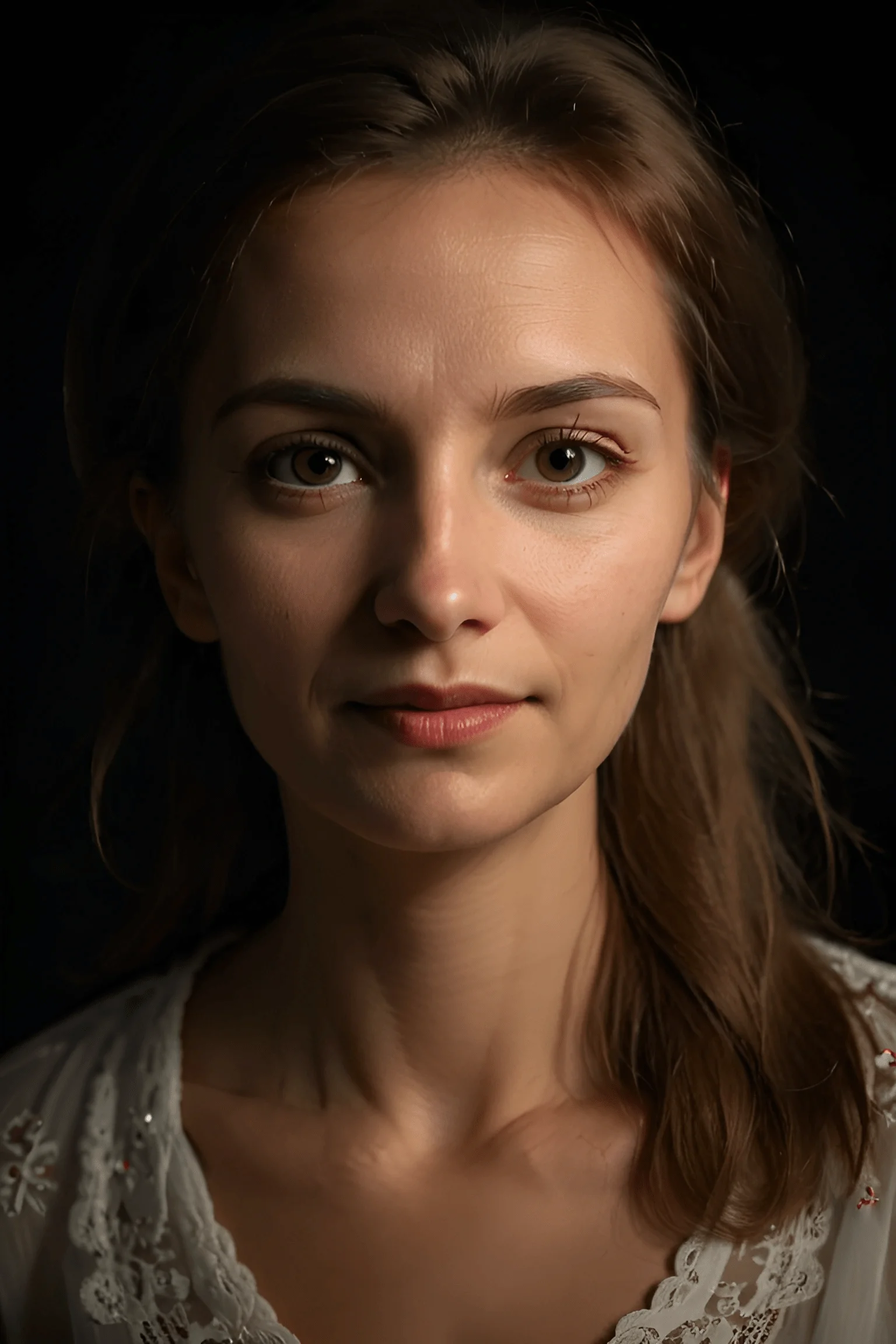 Young Woman Portrait With Soft Lighting - Free Download - AI Scribbles