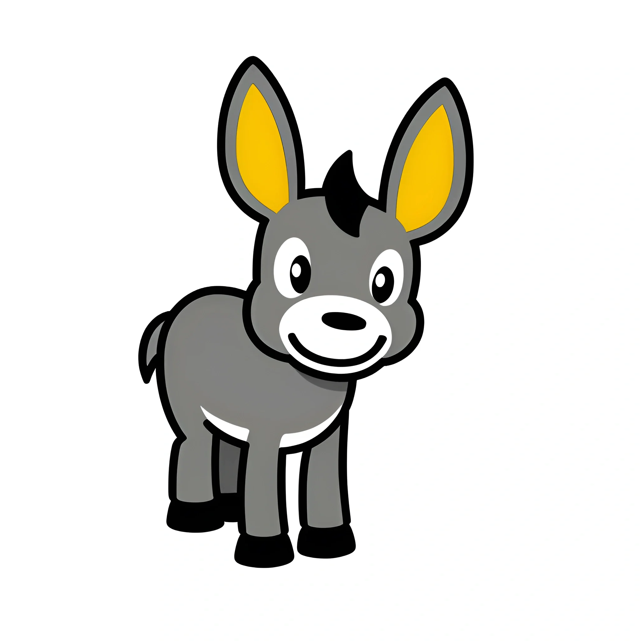 Cartoon Donkey Character - Free Download - AI Scribbles