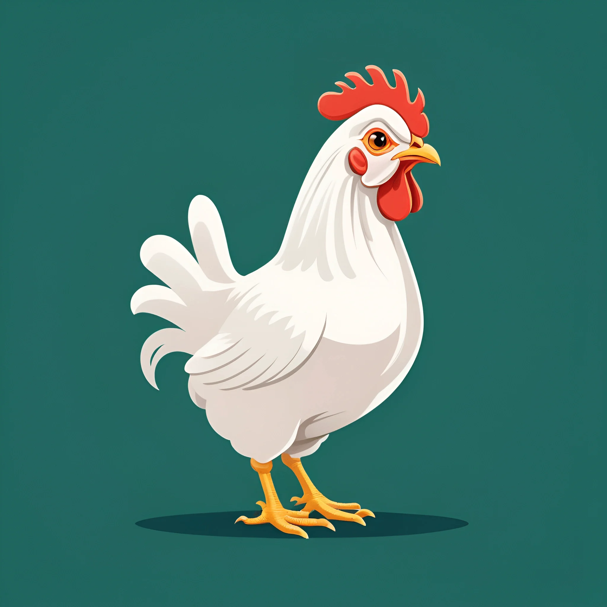 Stylized Cartoon Chicken - Free Download - AI Scribbles