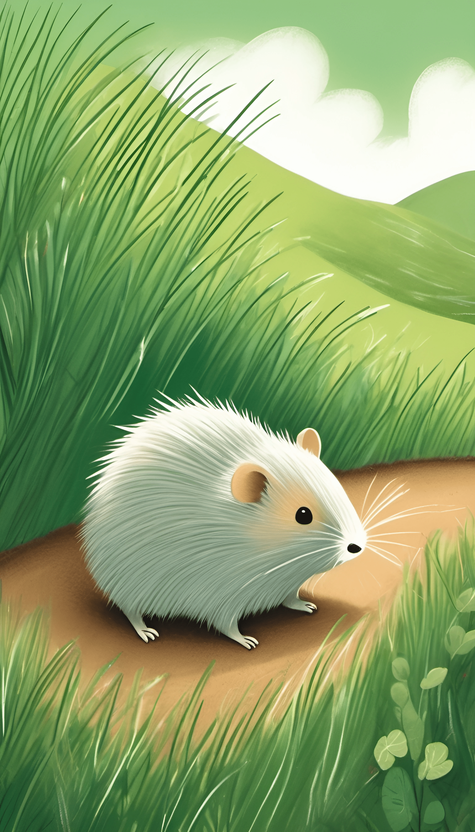 Mouse Pict Cute Mouse in Nature Illustration - Free Download - AI Scribbles