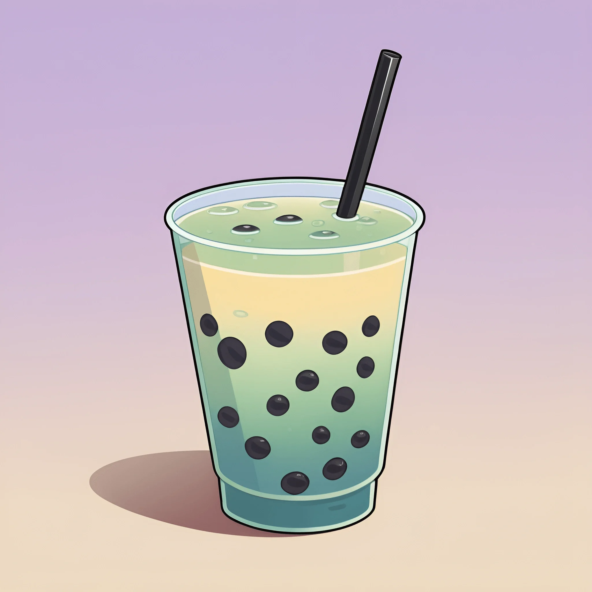 Mint Green Bubble Tea - Free Download - AI Scribbles