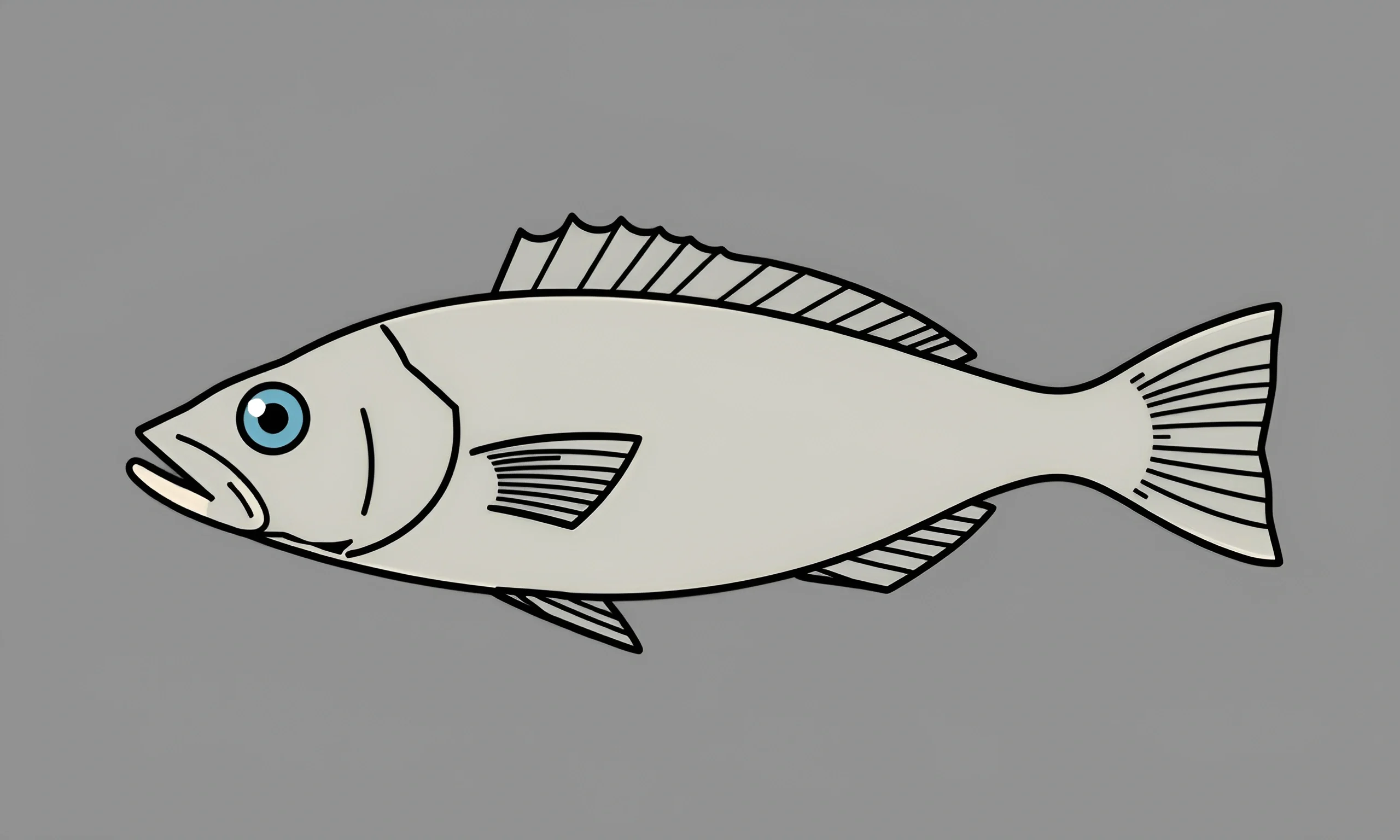 Simplified Illustration of a Fish Side Profile - Free Download - AI ...