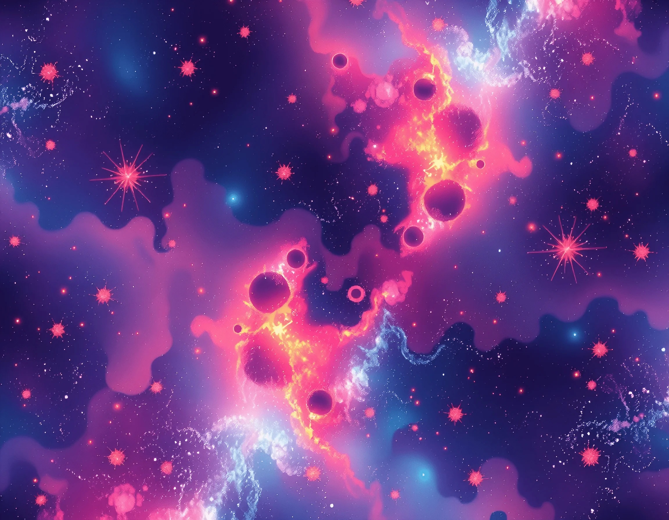 Vibrant Cosmic Galaxy Background - Free Download - AI Scribbles