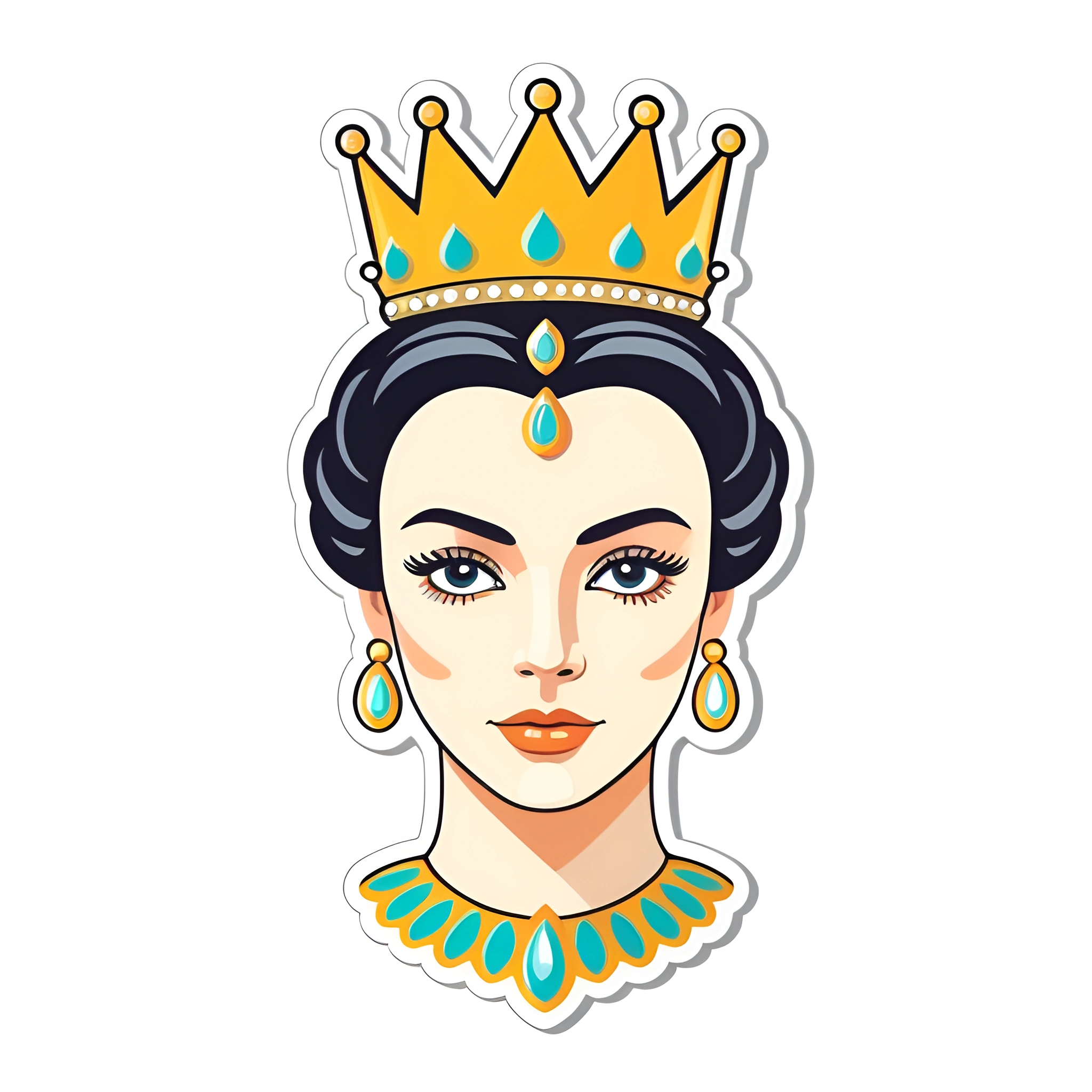 Free Queen Graphics Queen Portrait Art - Free Download - AI Scribbles
