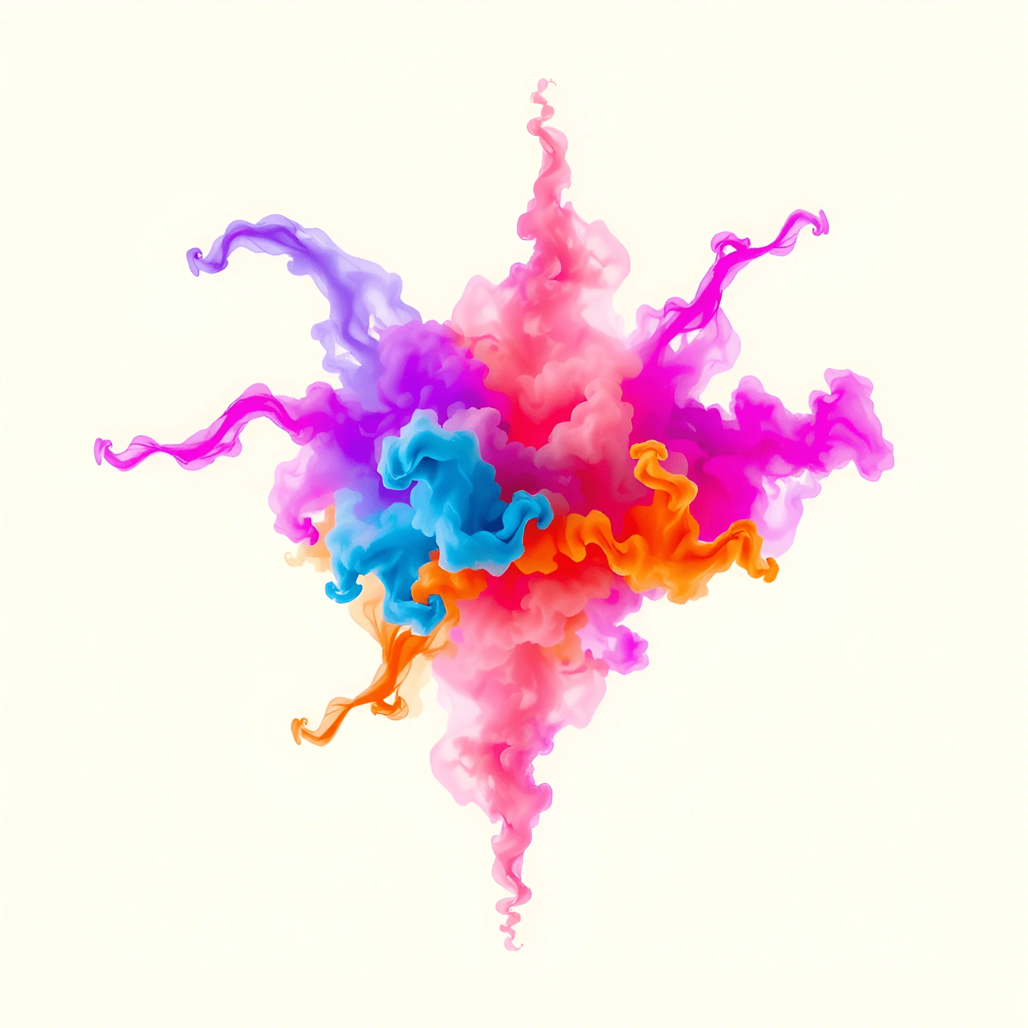 Colorful Ink Explosion Abstract Art - Free Download - AI Scribbles