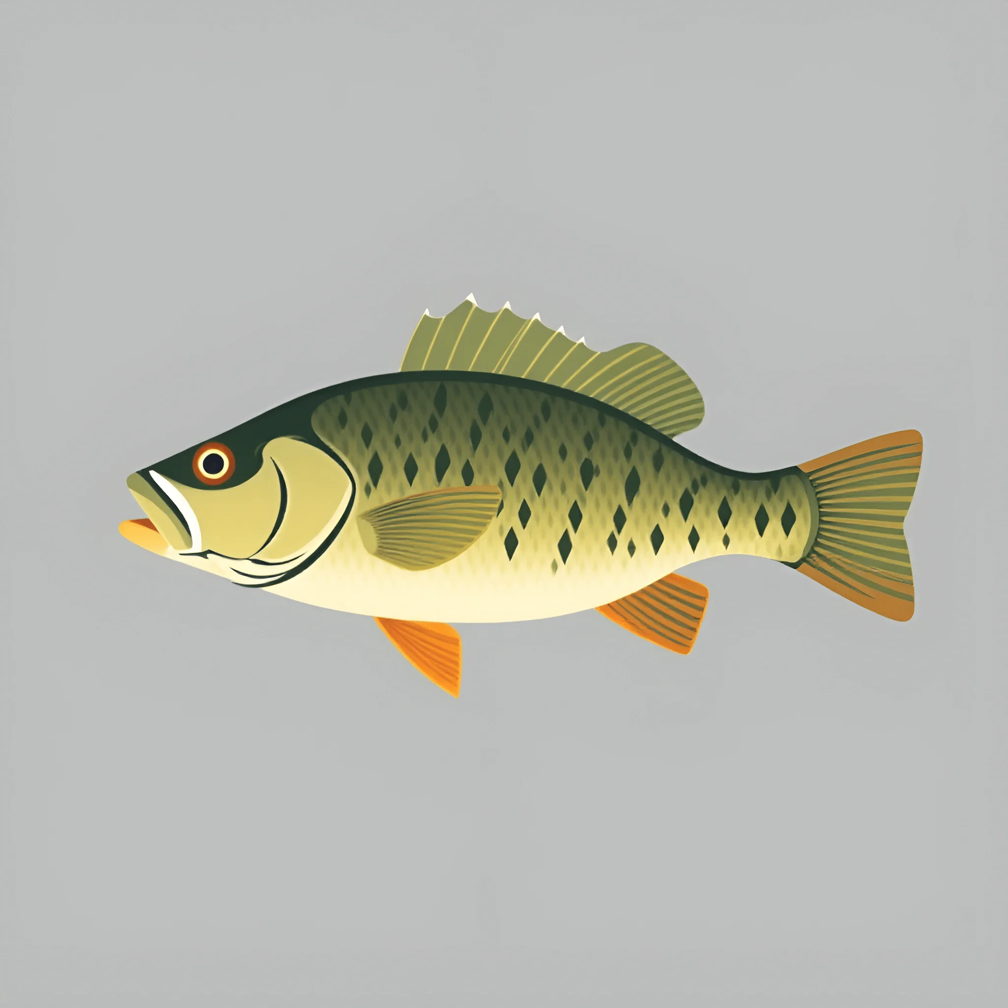 Illustration of a Largemouth Bass - Free Download - AI Scribbles