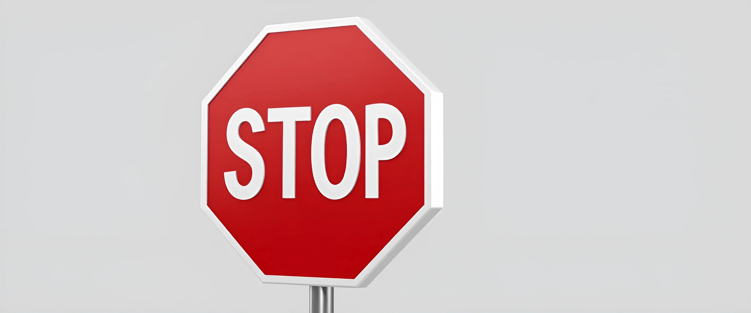 Basic Background Stop Sign Stop Sign on Gray Background - Free Download - AI Scribbles