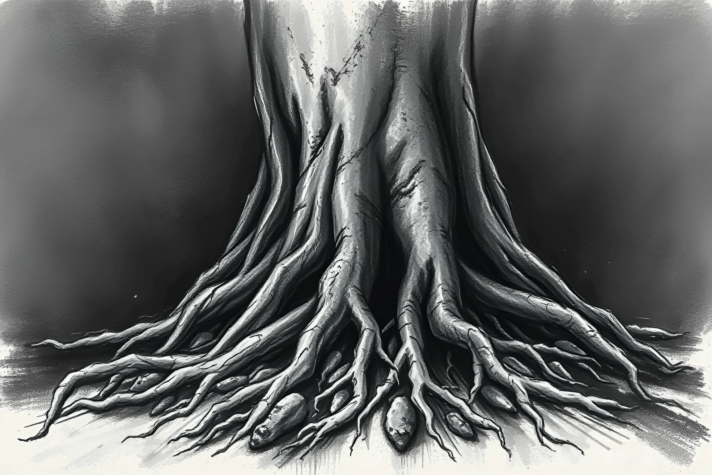 Scribbles Roots Intricate Tree Roots - Free Download - AI Scribbles