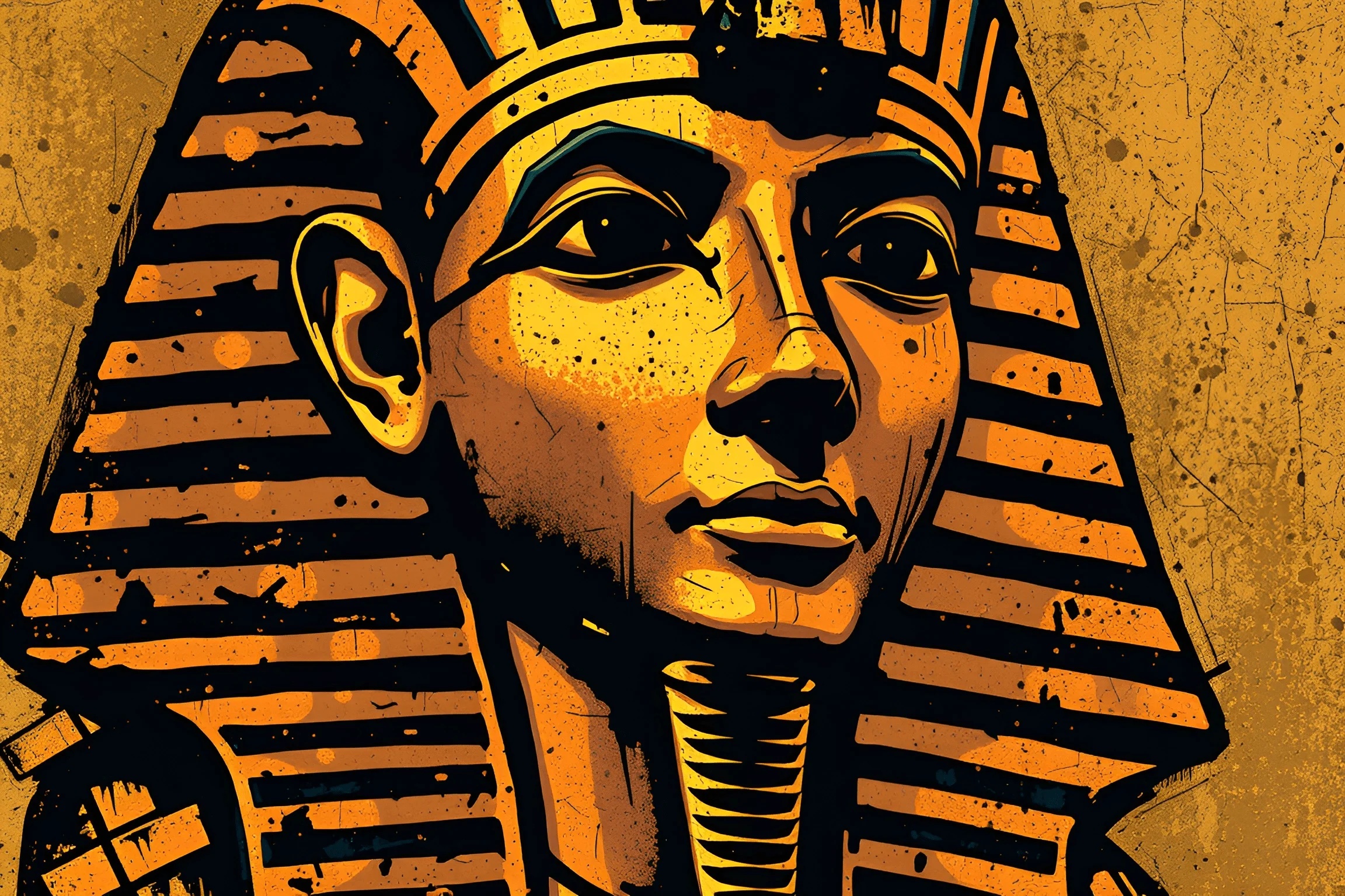 Ancient Egyptian Pharaoh Illustration - Free Download - AI Scribbles