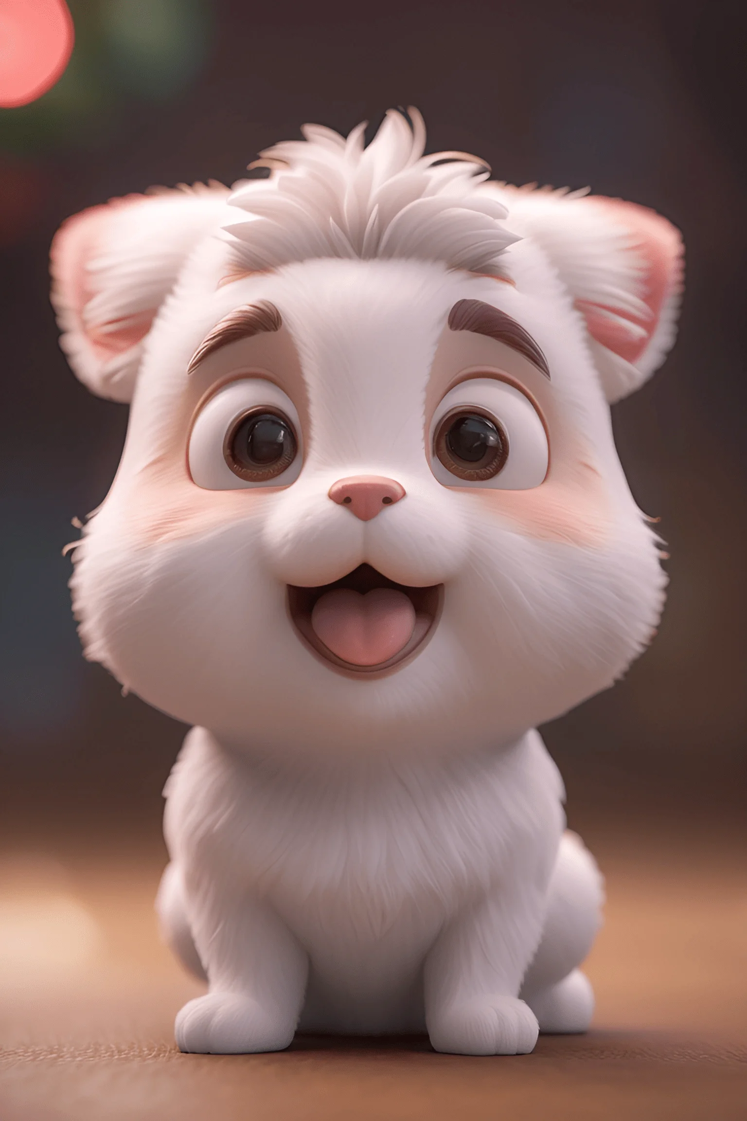 Cute White Cartoon Puppy - Free Download - AI Scribbles