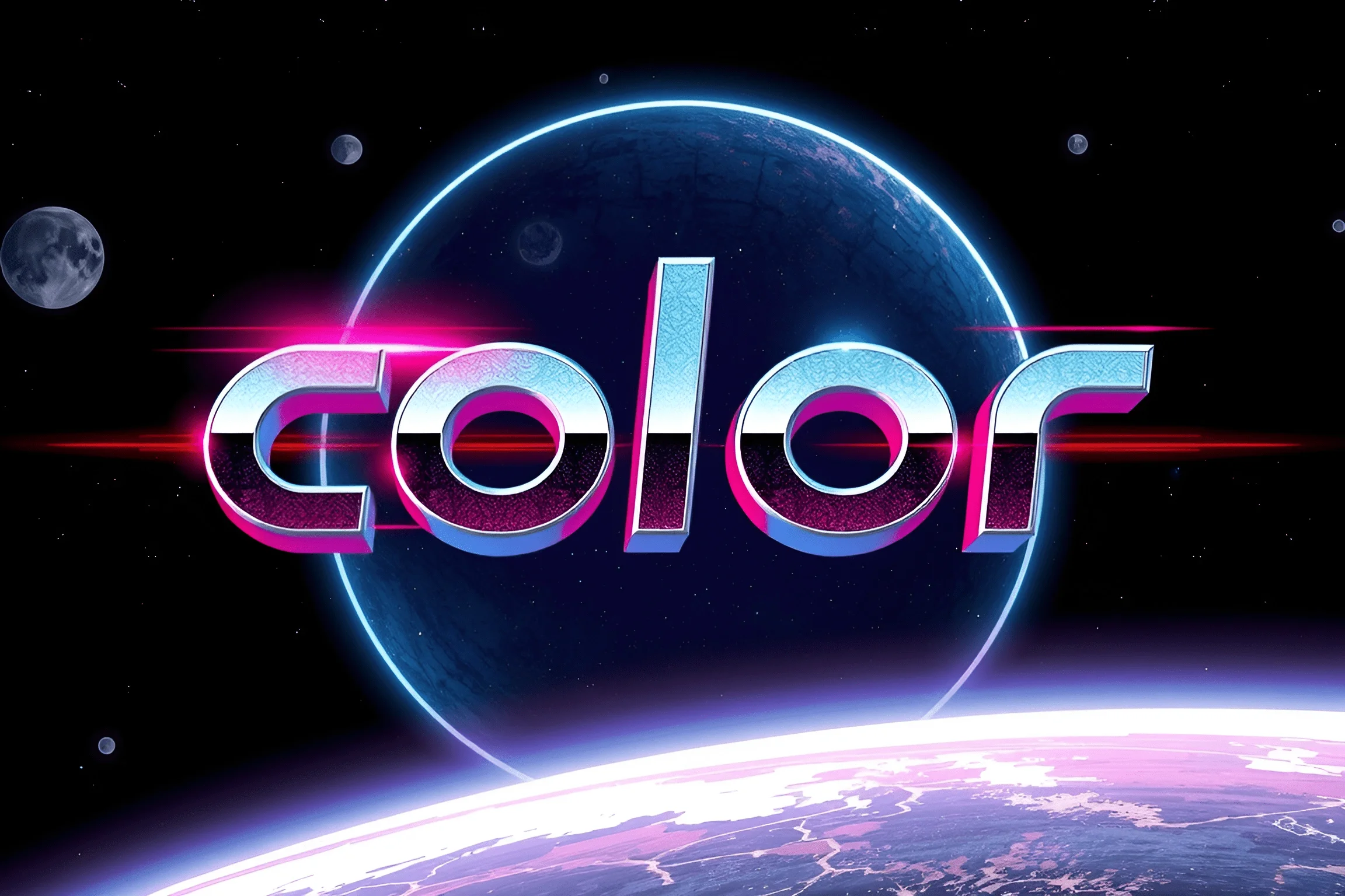 Space Typography System Futuristic Typography in Space - Free Download - AI Scribbles