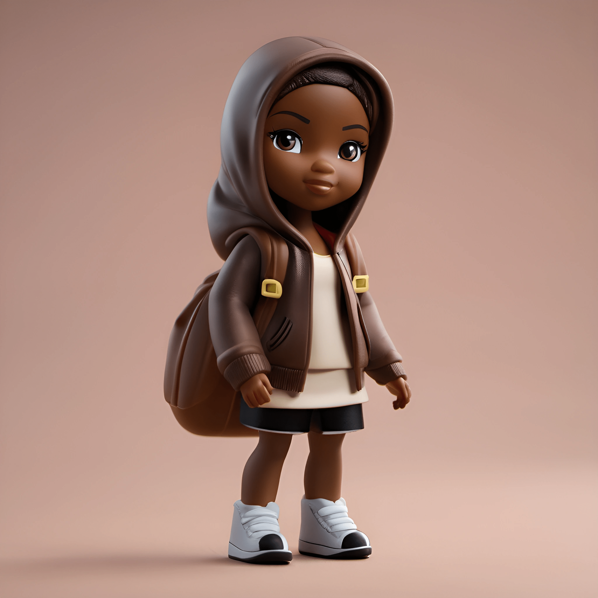Stylized 3D Character in Hoodie - Free Download - AI Scribbles
