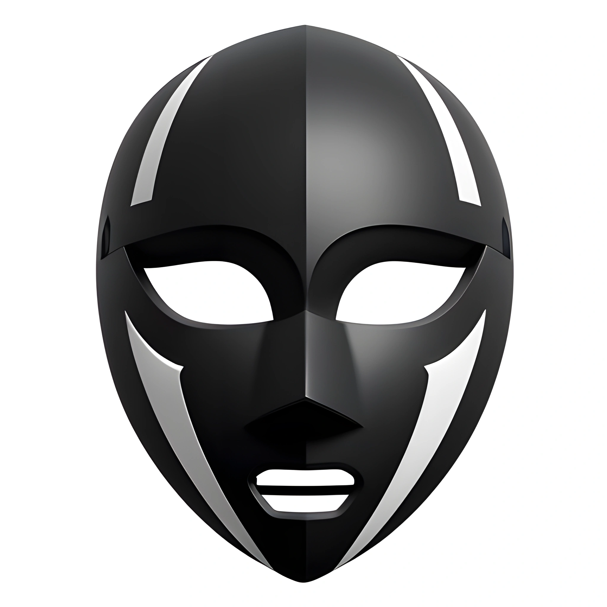 Modern Black and White Mask - Free Download - AI Scribbles