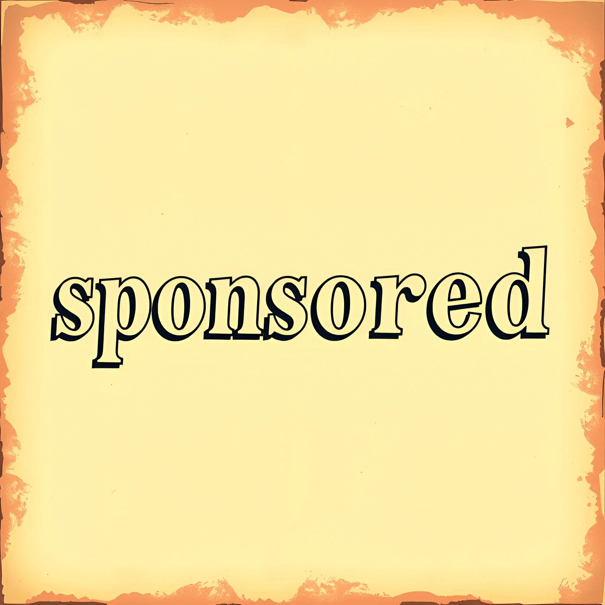 Sponsored Text Sponsored Announcement - Free Download - AI Scribbles