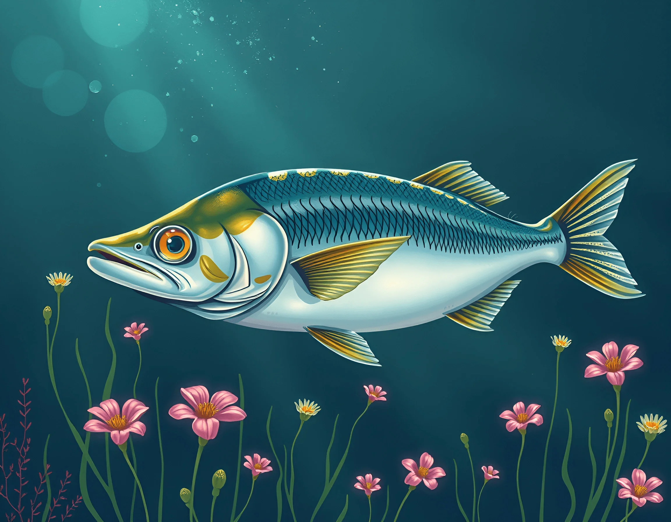 Underwater Scene with Colorful Fish - Free Download - AI Scribbles