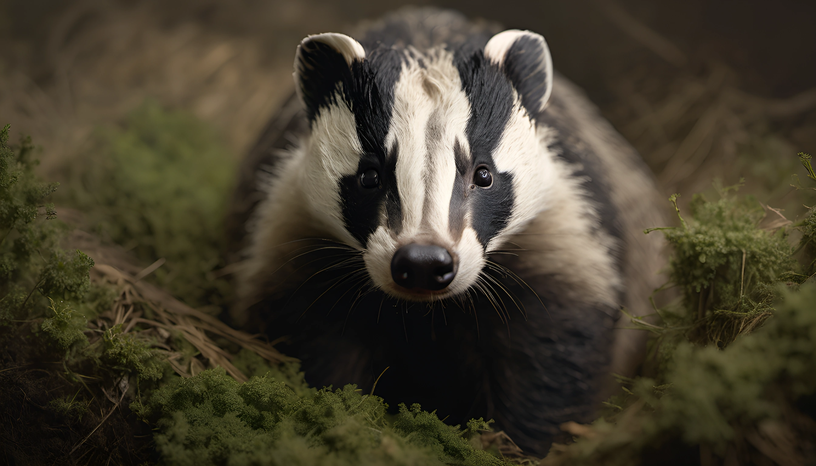 Rbadger European Badger in Natural Habitat - Free Download - AI Scribbles