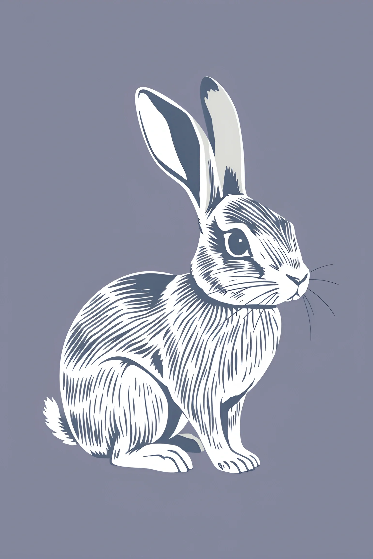 Free Rabbit Illustrations Illustration of a Rabbit - Free Download - AI Scribbles