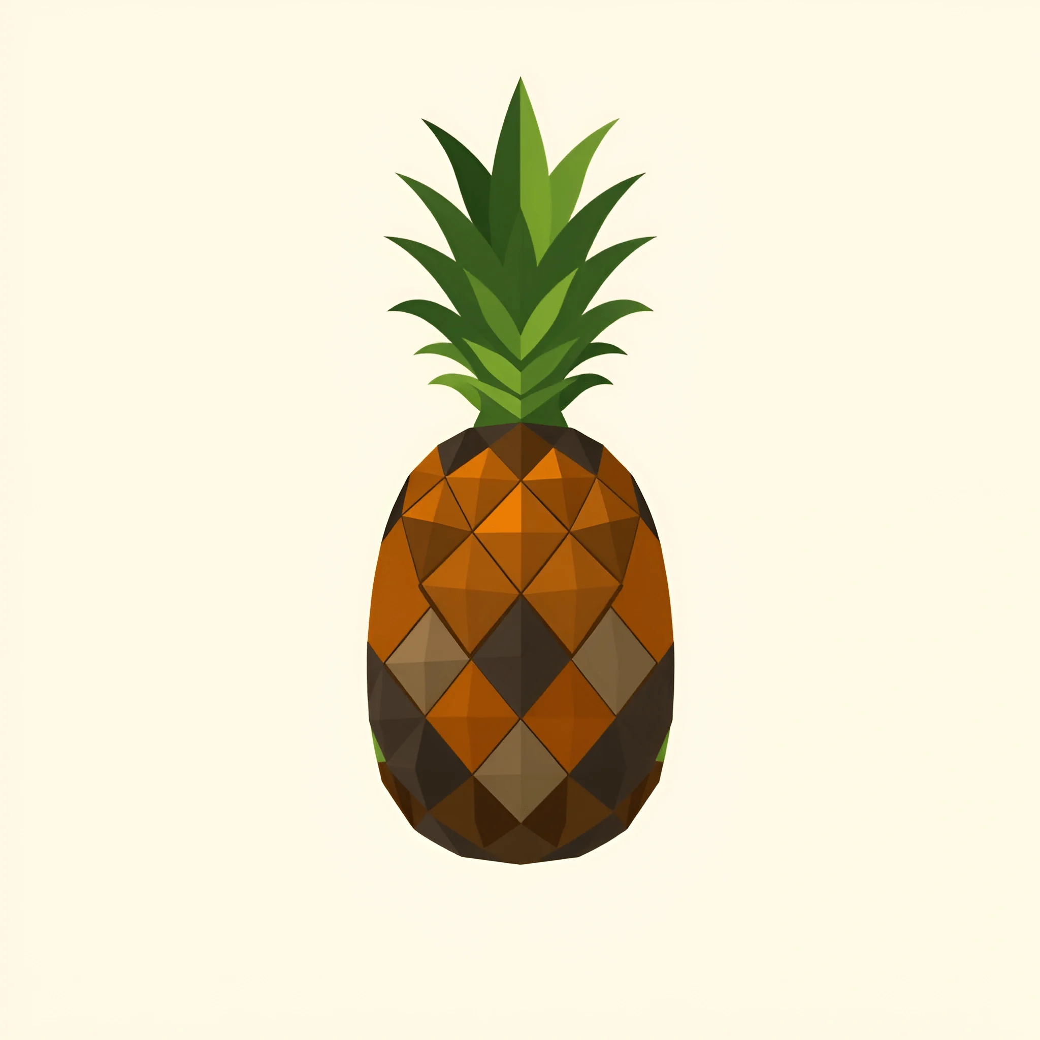 Low Poly Pineapple Illustration - Free Download - AI Scribbles
