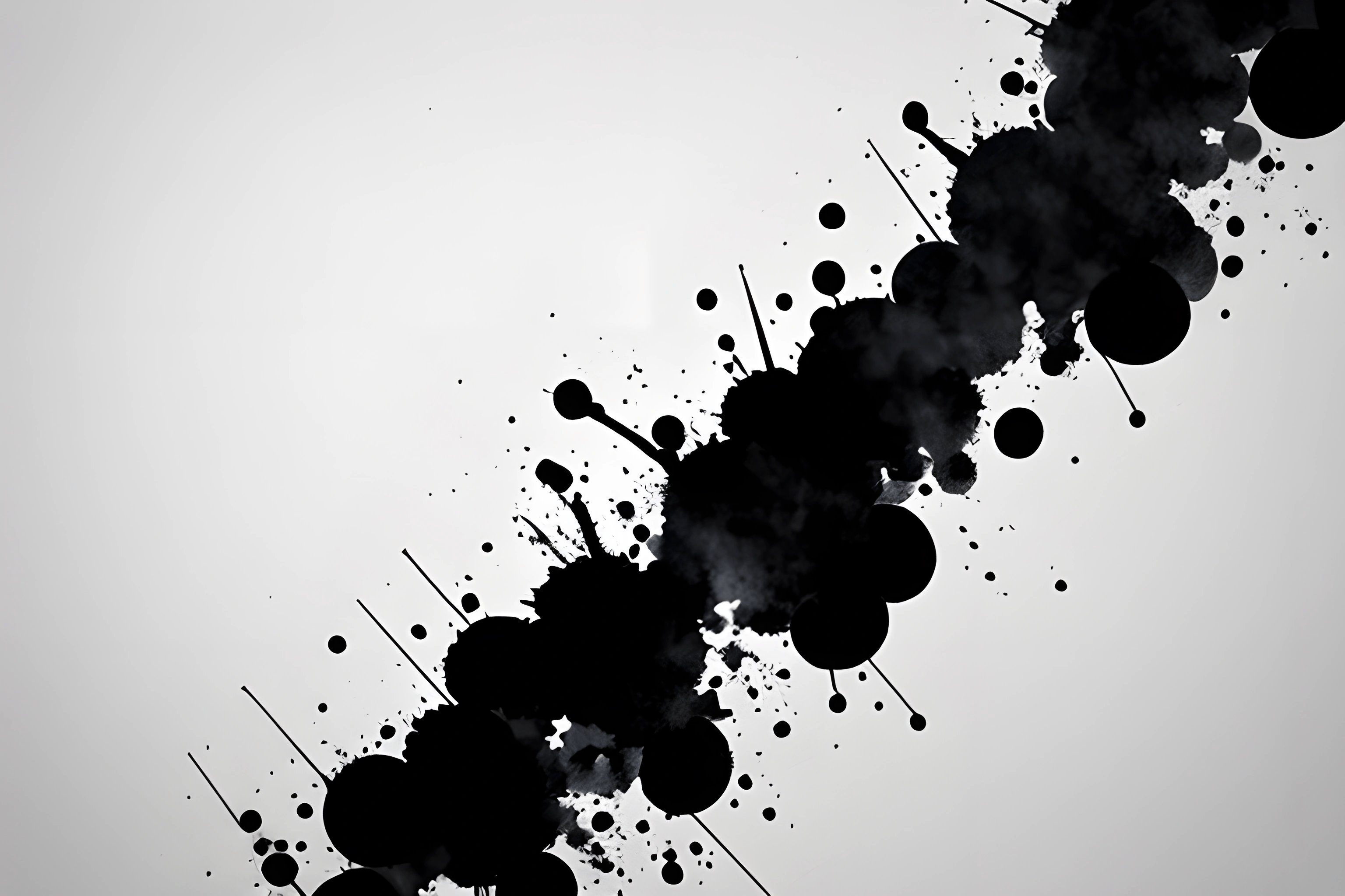 Dark Ink Abstract Black Ink Splash Art - Free Download - AI Scribbles